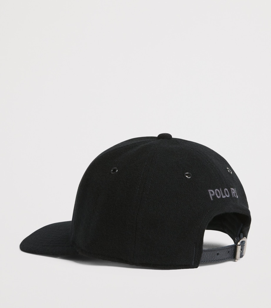 Wool Insignia Cap BLACK Image 3