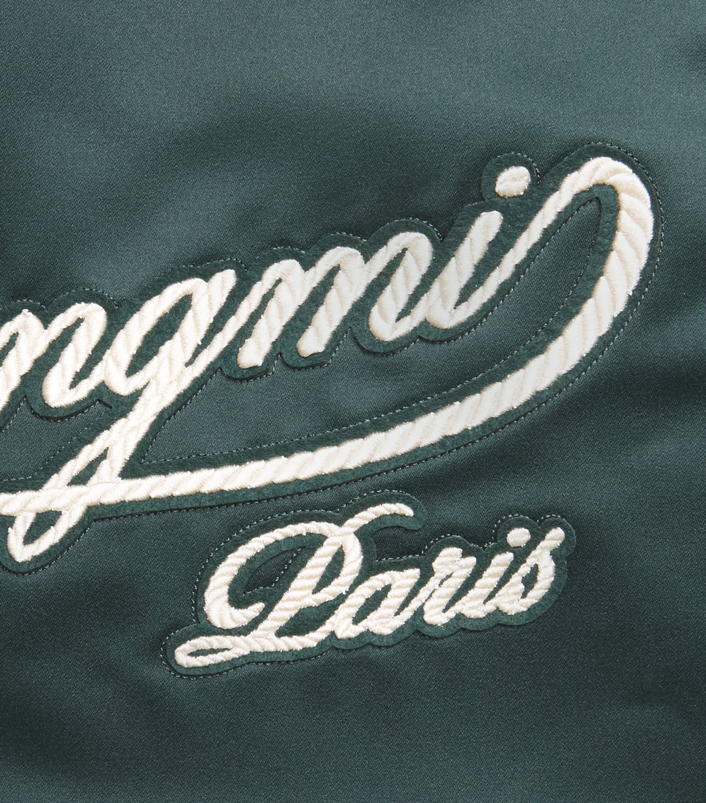 Wooyoungmi Mens Logo Baseball Jacket Fresh Green Image 6