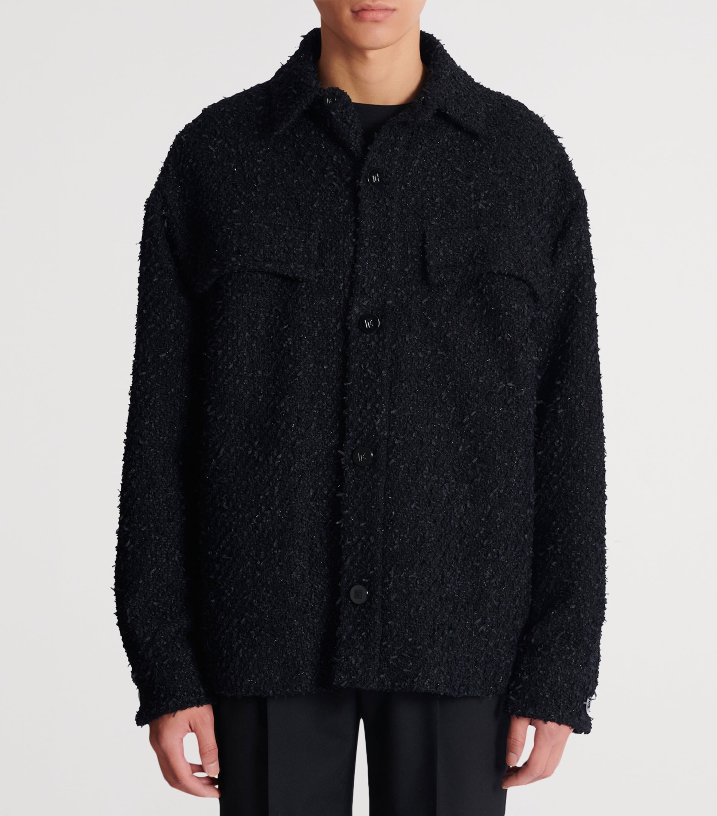Tweed Overshirt 0PA NOIR Image 4