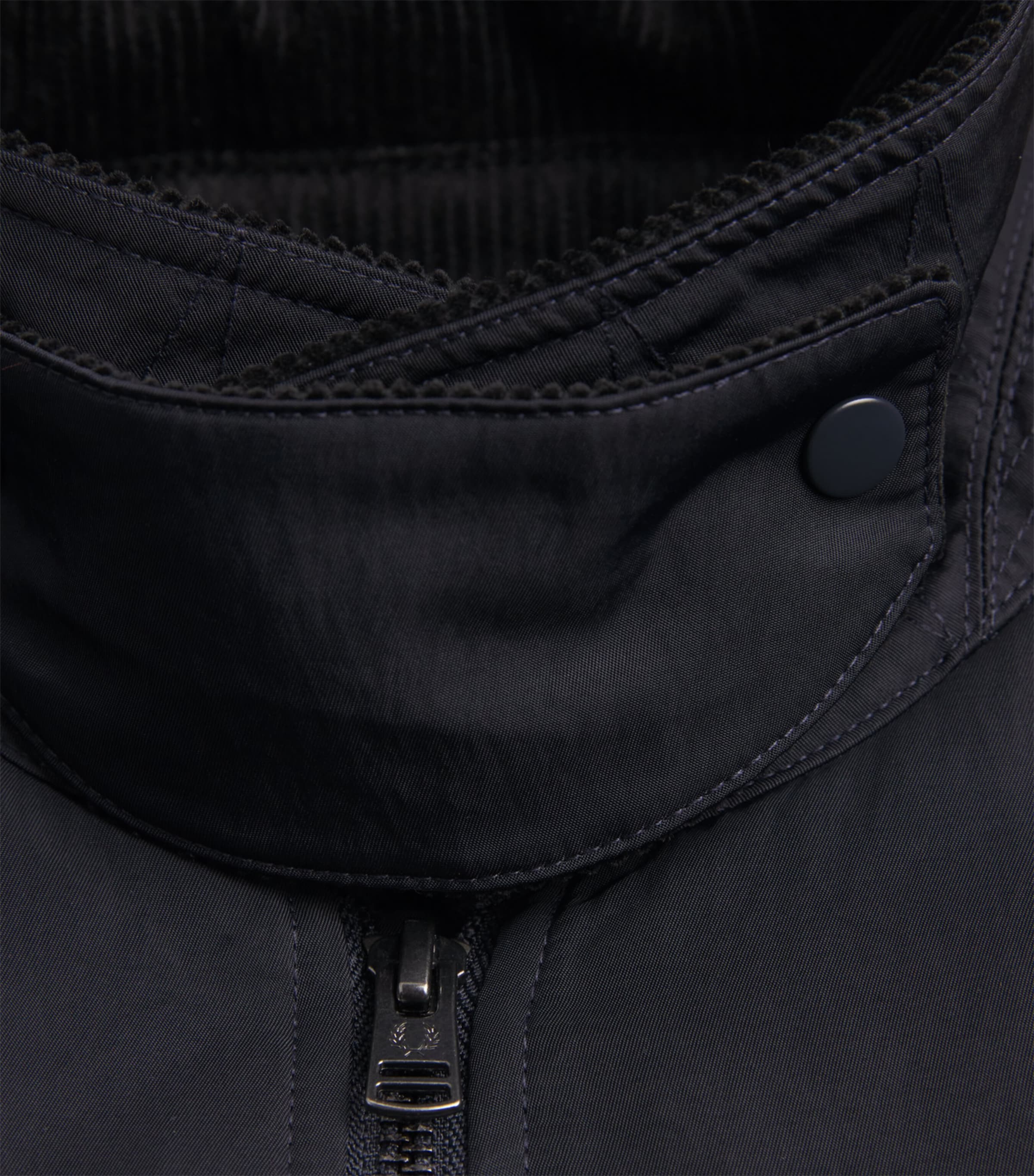 Fred Perry Mens Padded Caban Jacket Navy Image 6