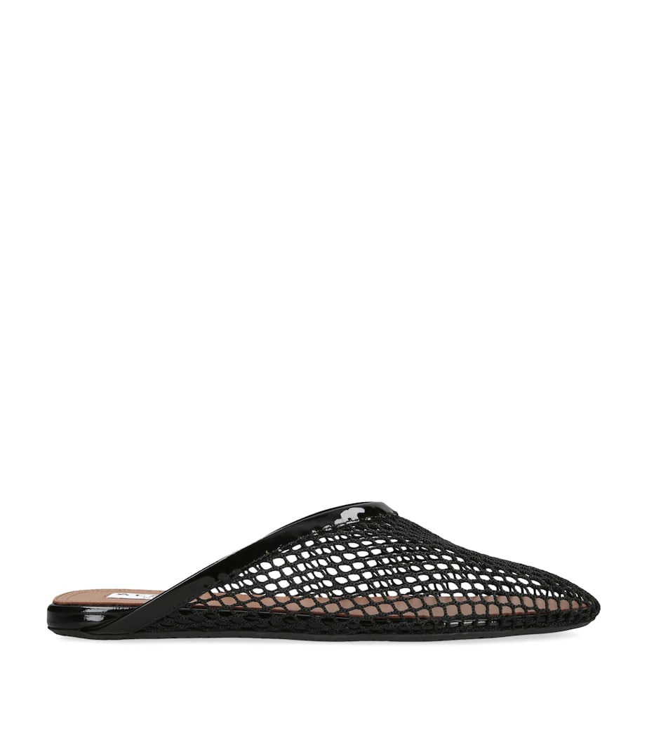 Alaïa Fishnet Mules Black Image 1