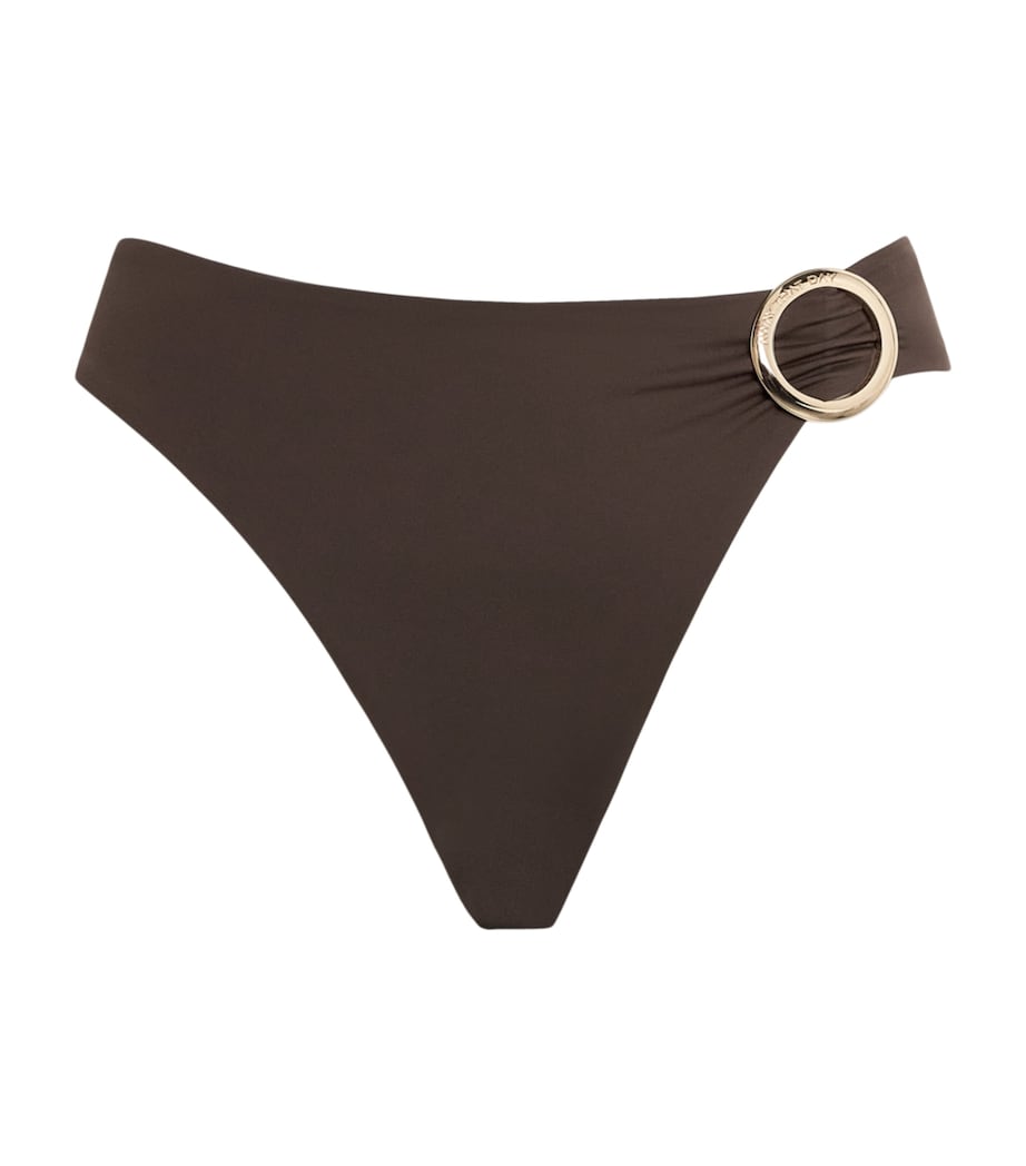 AWAY THAT DAY Womens Cayman Island Bikini Bottoms Espresso Image 1