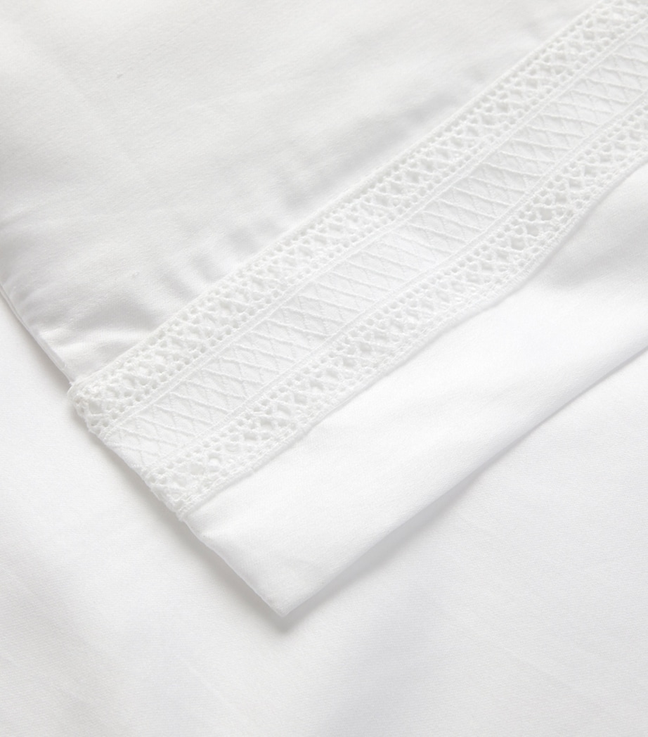 Ralph Lauren Home Cotton Sateen Alistair Double Duvet Cover (200cm x 200cm) White Image 3