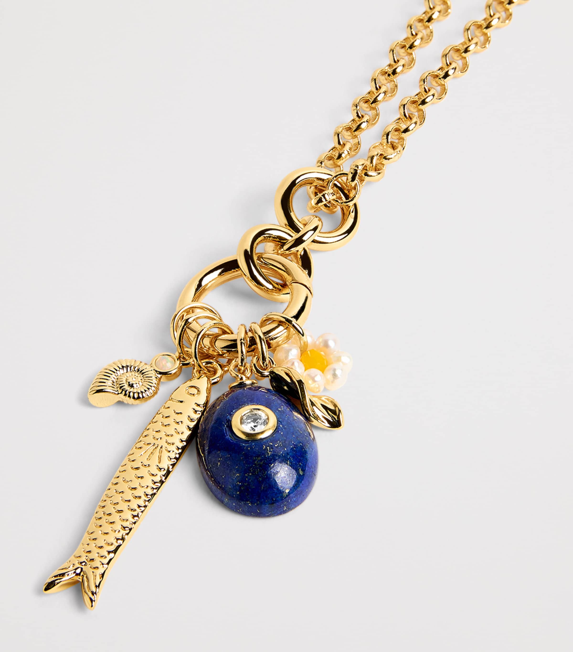 Anni Lu Gold-Plated Swim Club Necklace Gold Image 4