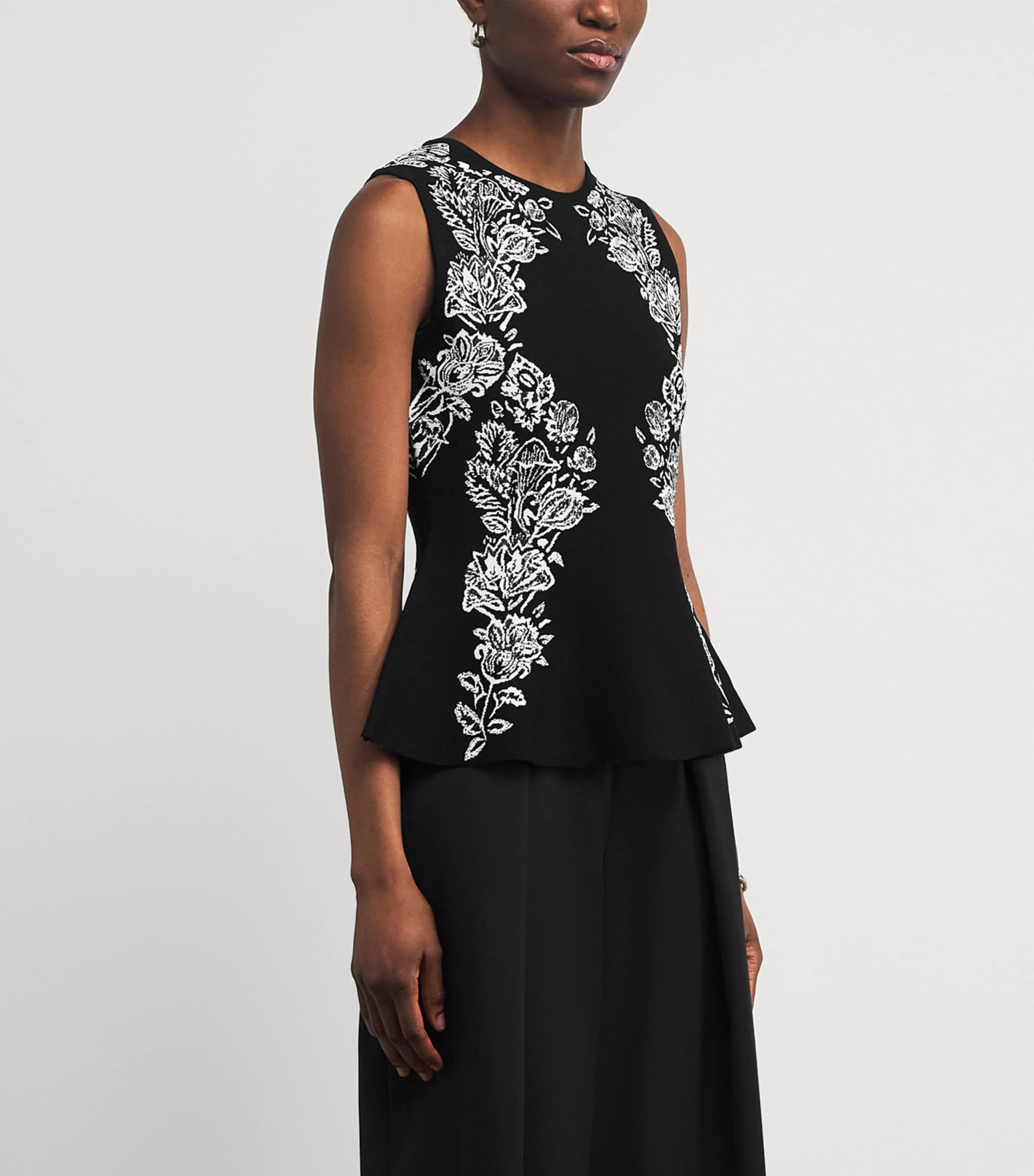 Jacquard Vanna Tank Top NOIR Image 3