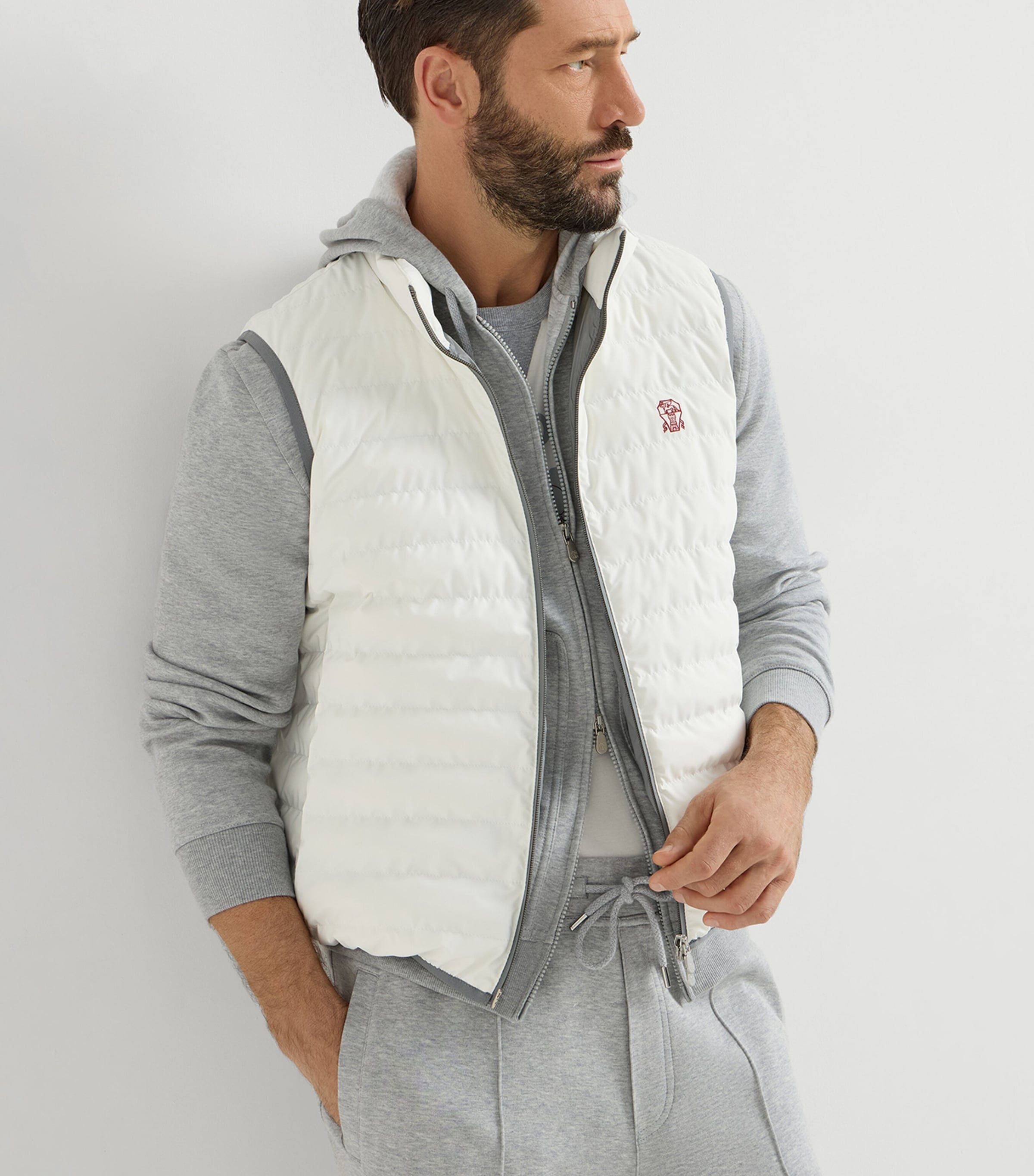 Padded Logo Gilet C1085 Image 4