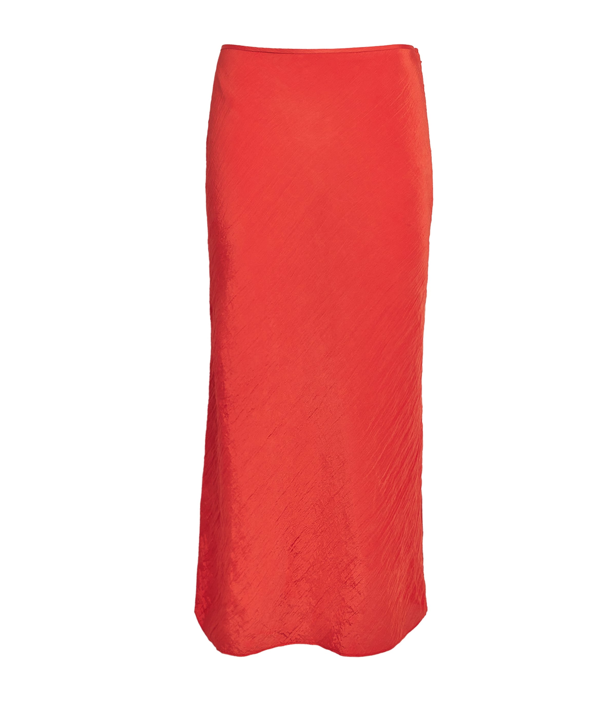 SIR CRINKLE-SATIN LIGERA MIDI SKIRT 