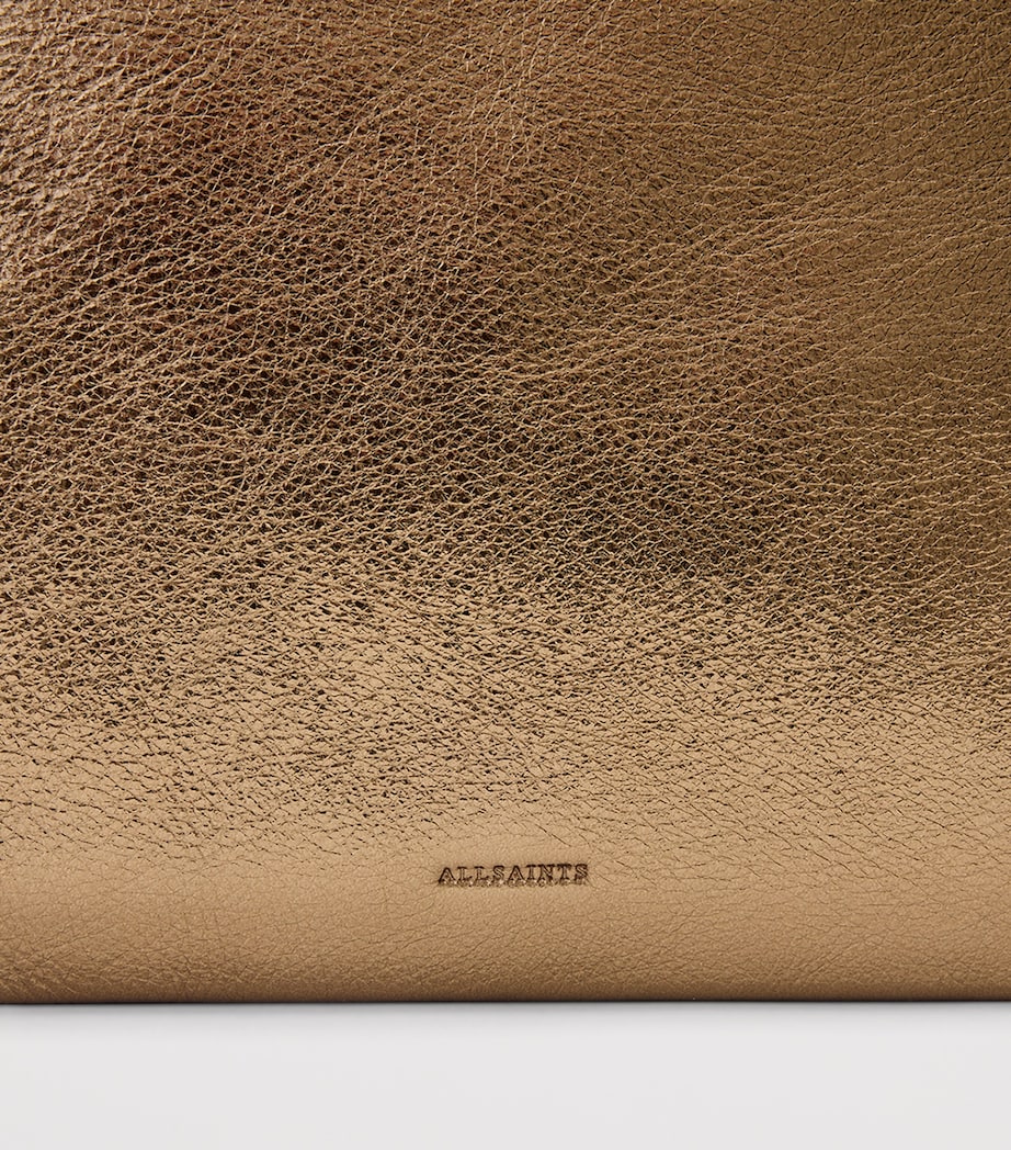 Leather Bettina Clutch Bag WARM BRASS Image 3