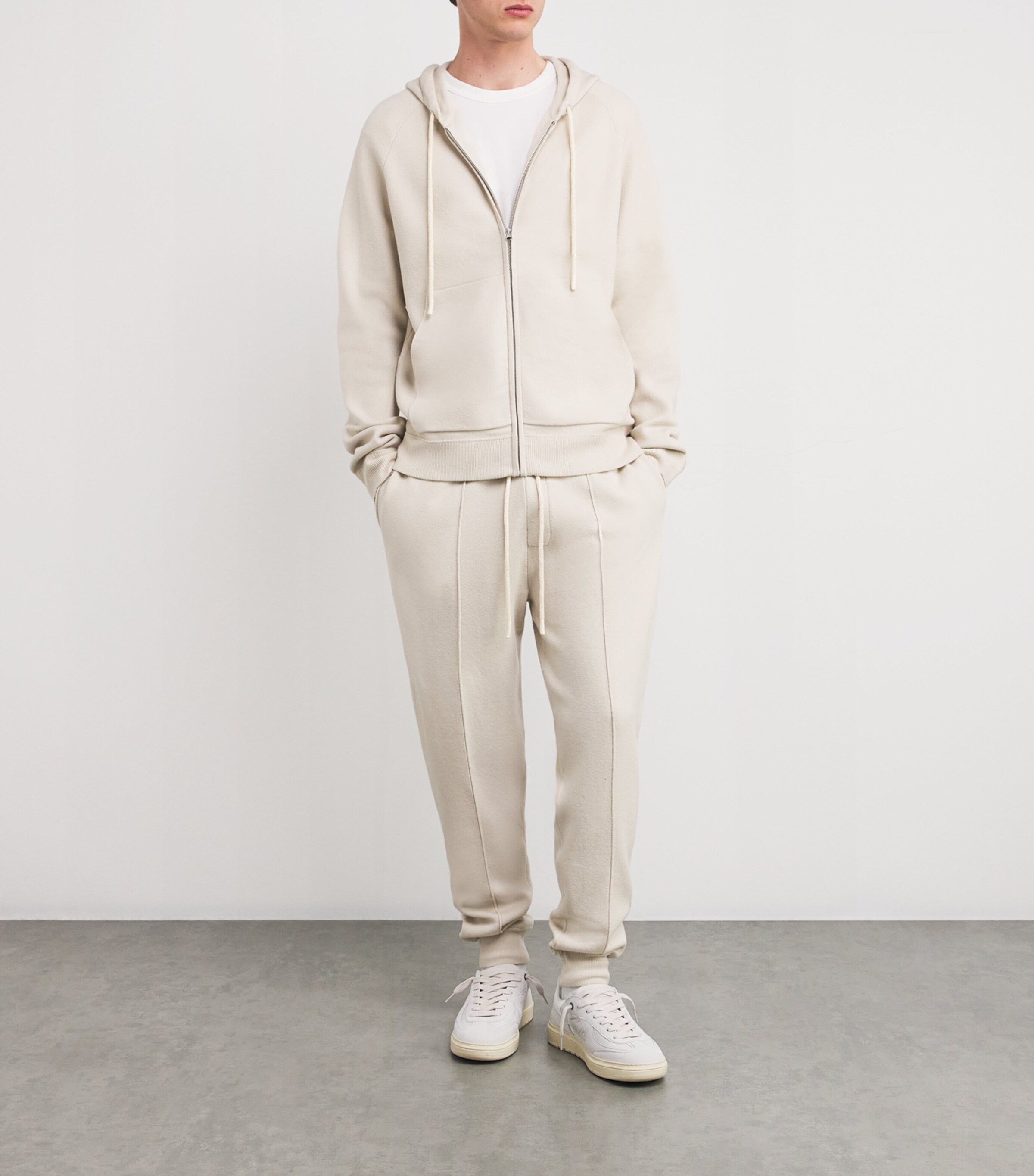 PAIGE Mens Jersey Cassano Hoodie Silver Drop Image 2
