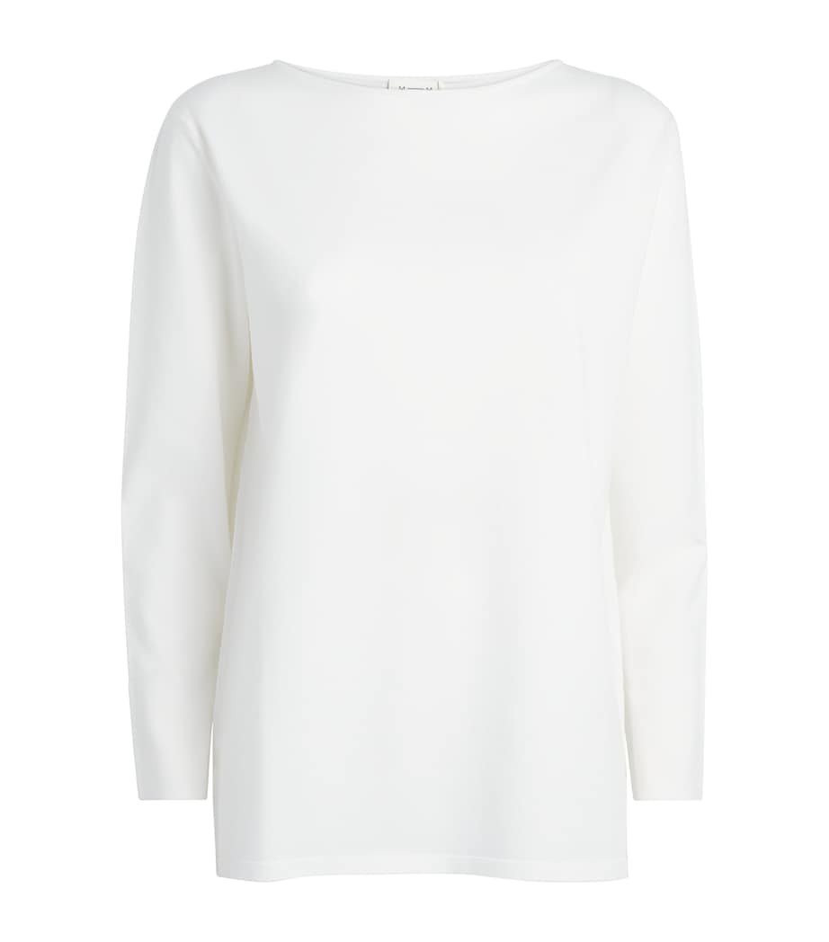 MM Womens Crew-Neck Sweater White Image 1