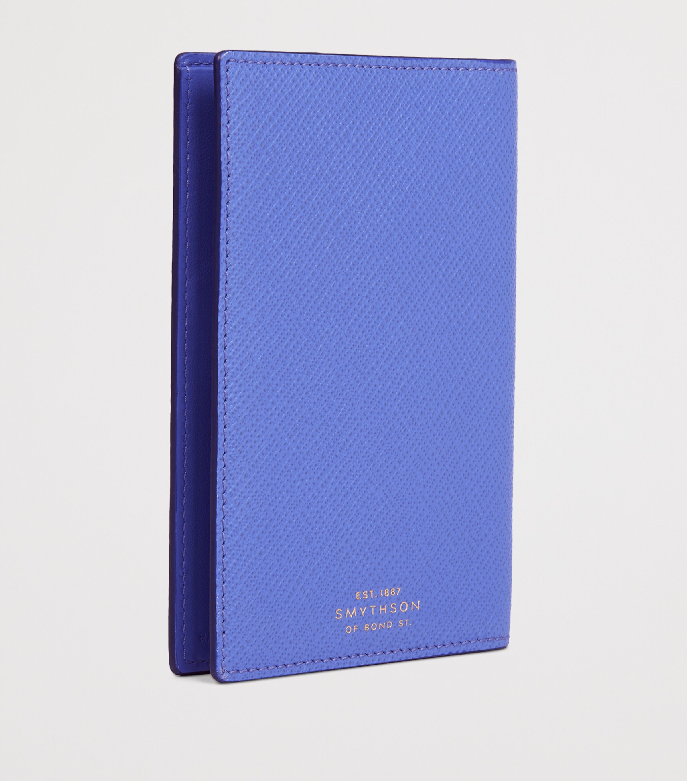 Smythson Calfskin Panama Passport Cover Ultra Violet Image 3