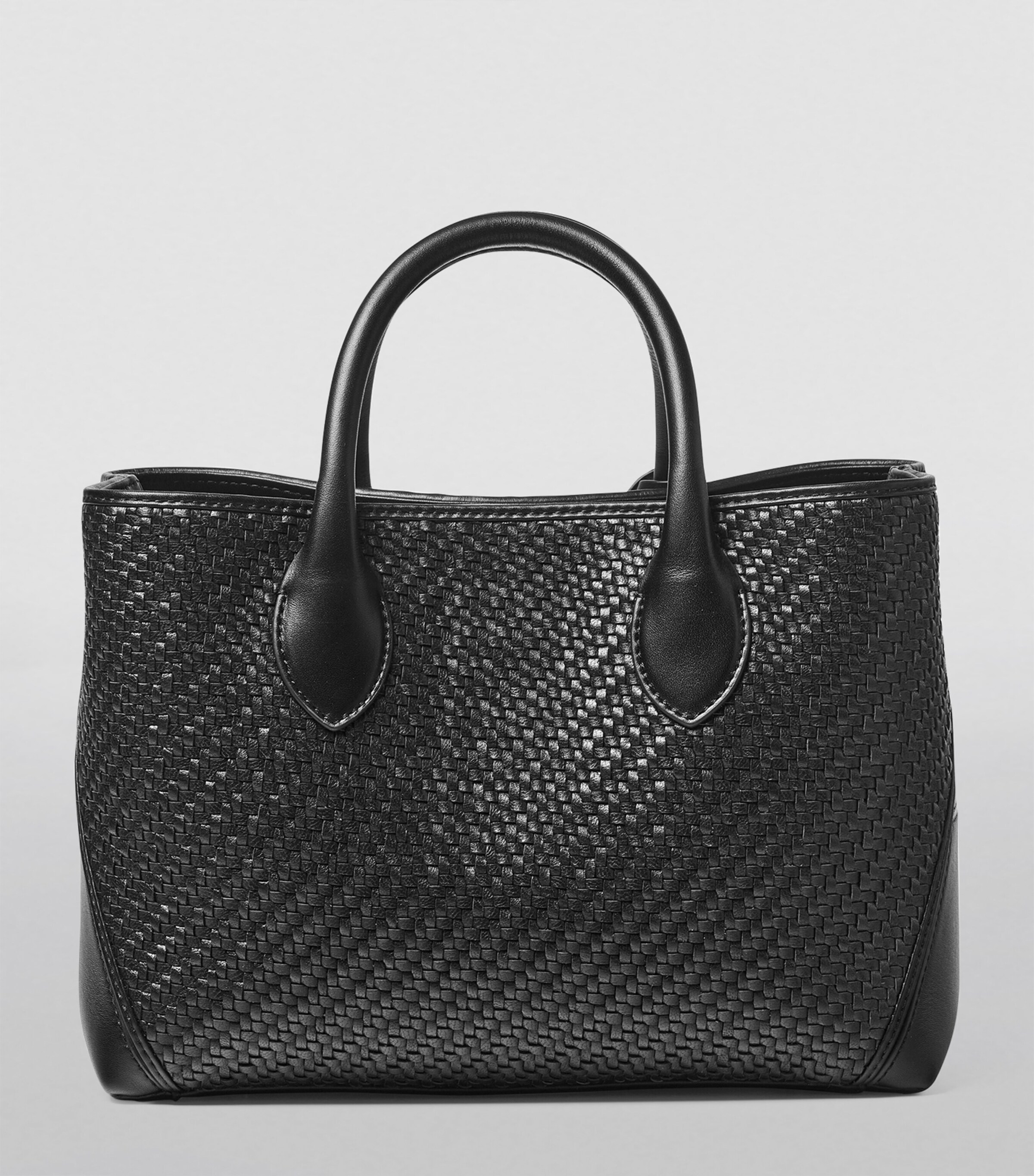 Aspinal Of London Midi Woven Leather London Tote Bag
