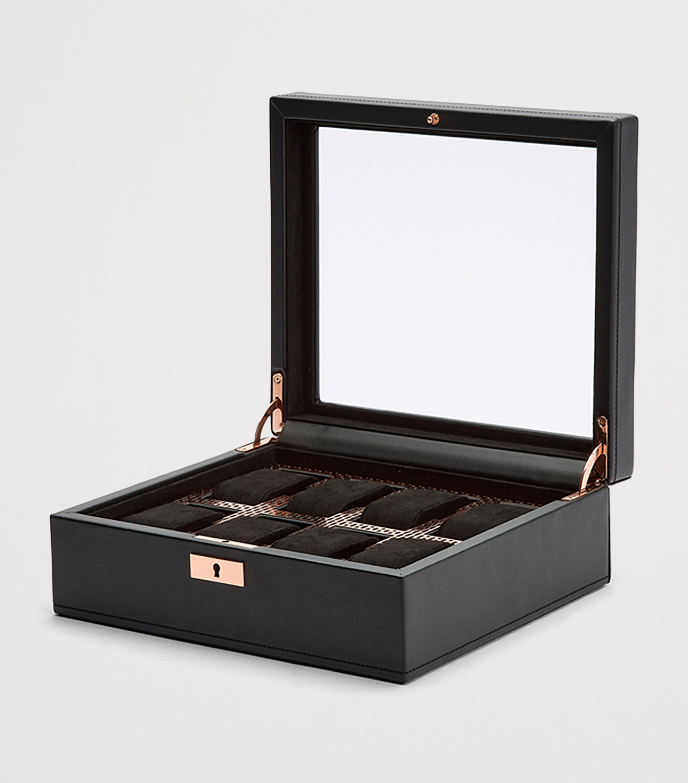 Vegan Leather Axis 8-Piece Watch Box COPPER Image 4