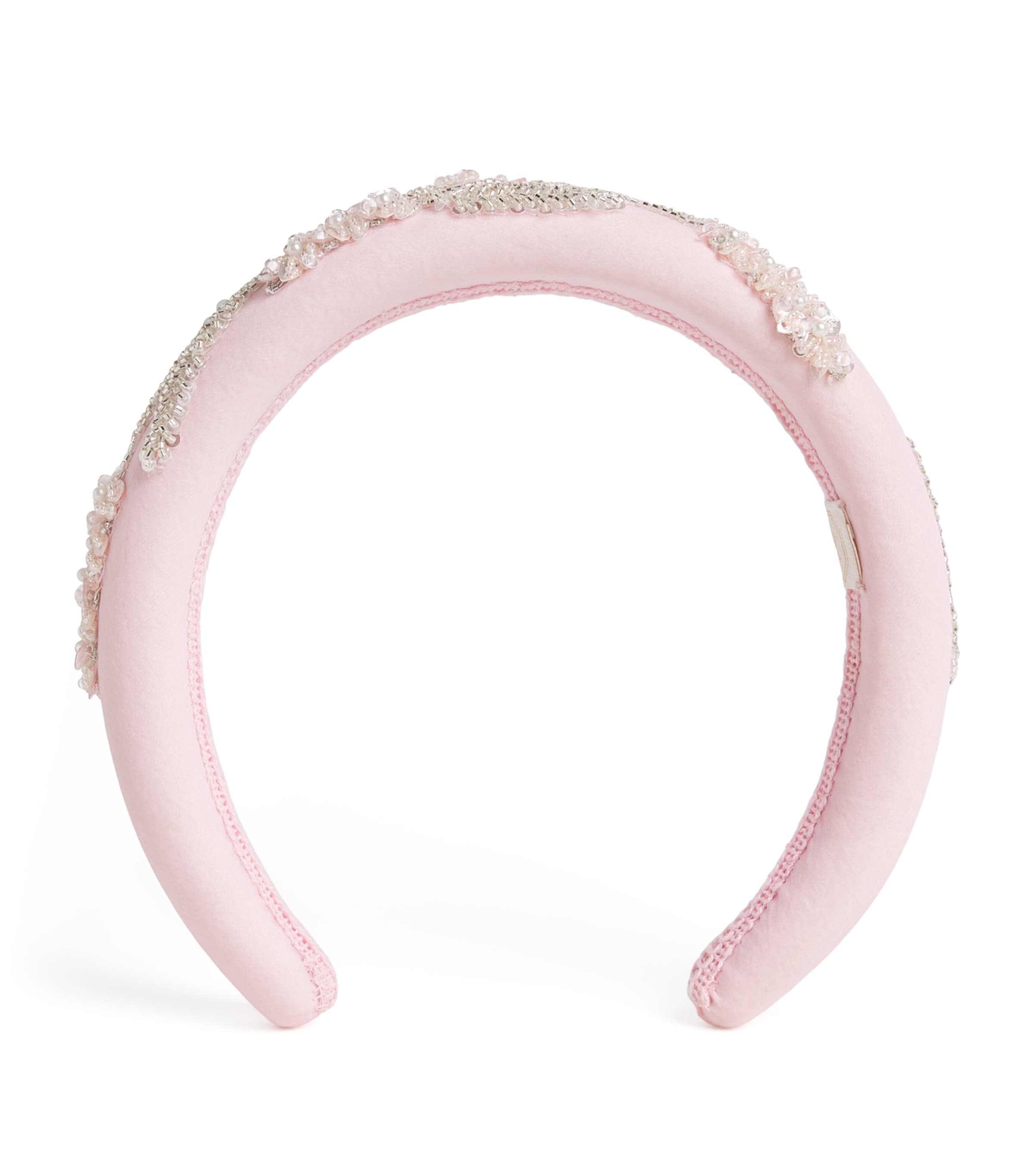Shop Maison Ava Embellished Headband In Pink