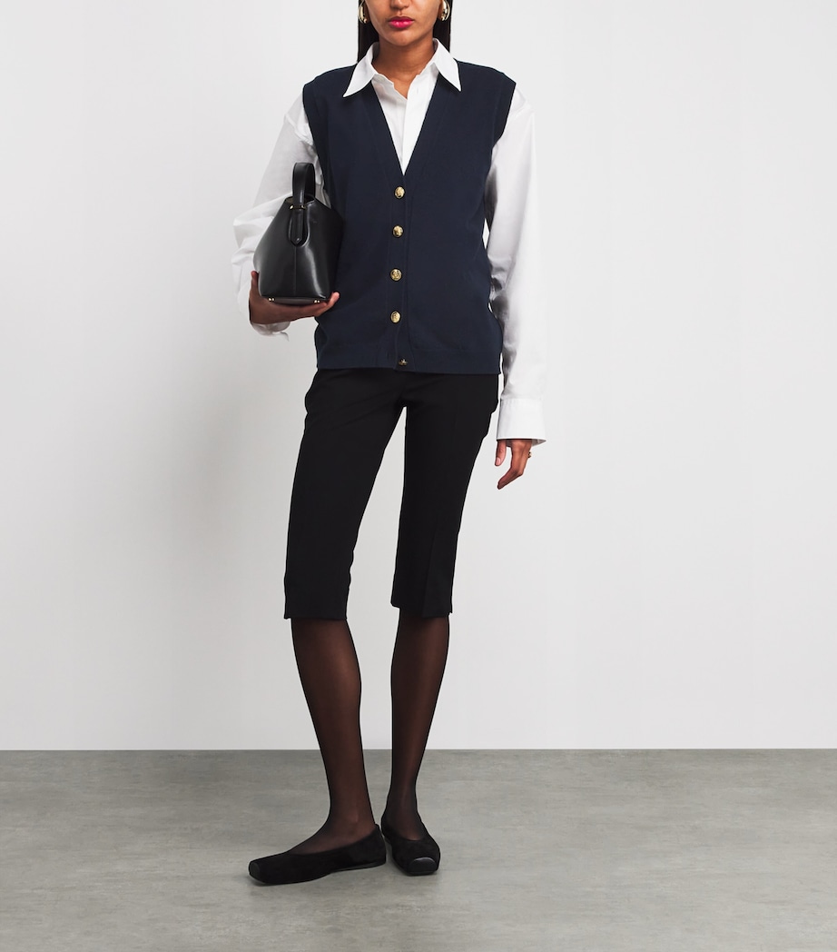 Wool-Cashmere Highland Gilet 0012 MARINO Image 2