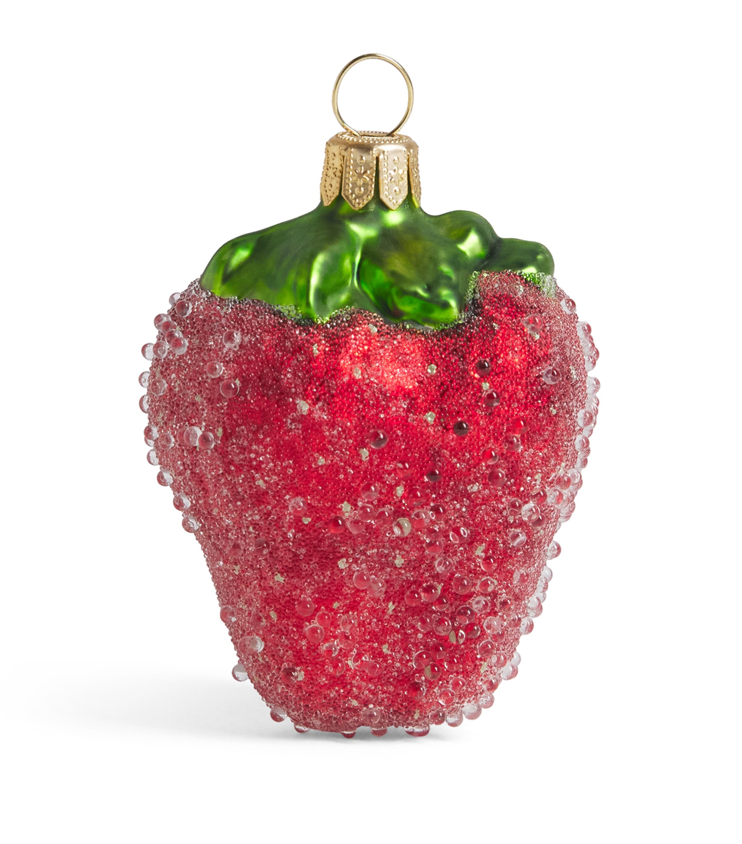 Harrods Glass Strawberry Tree Decoration Image 1