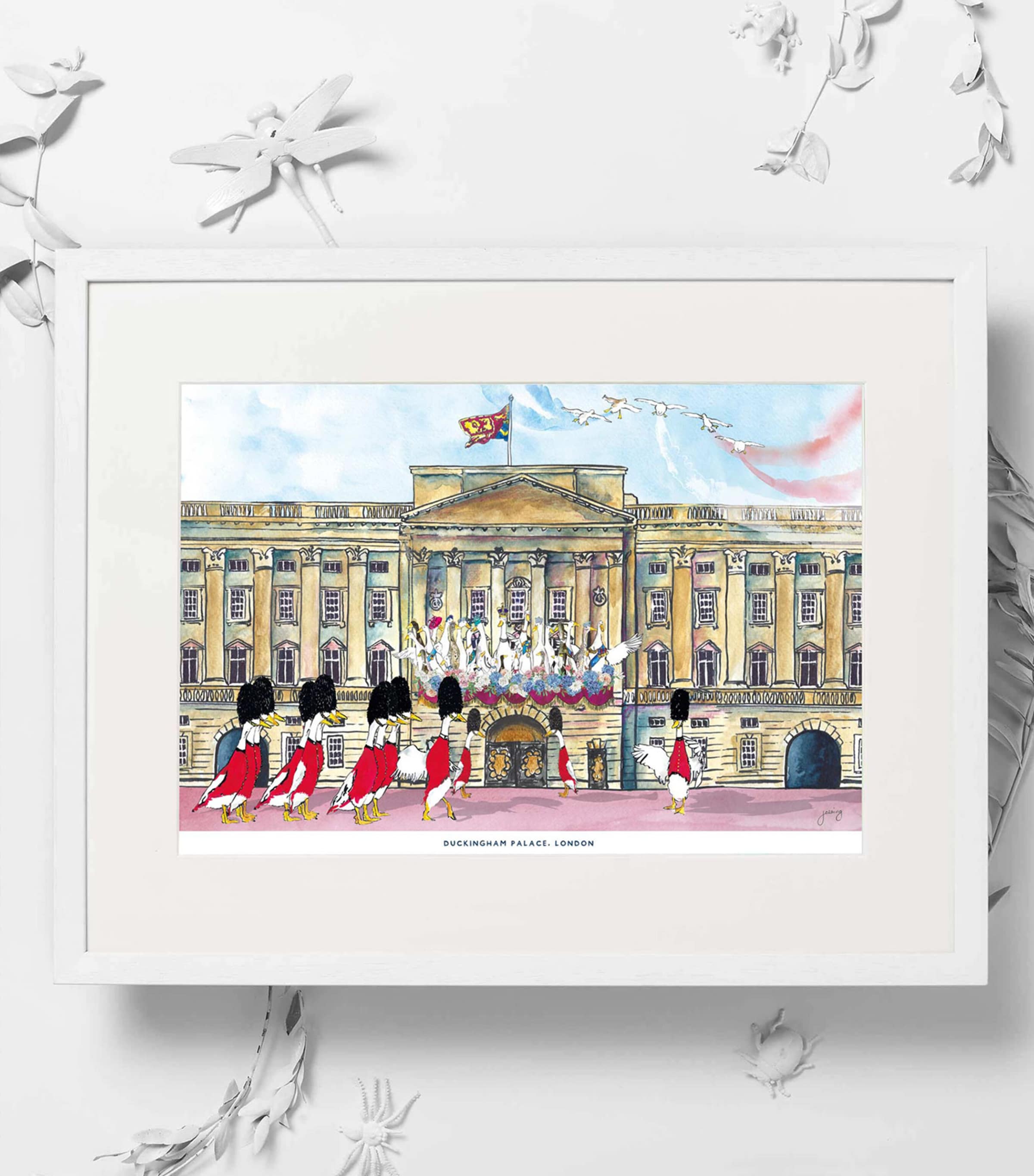 Duckingham Palace Print (42cm x 59cm) MULTI Image 2