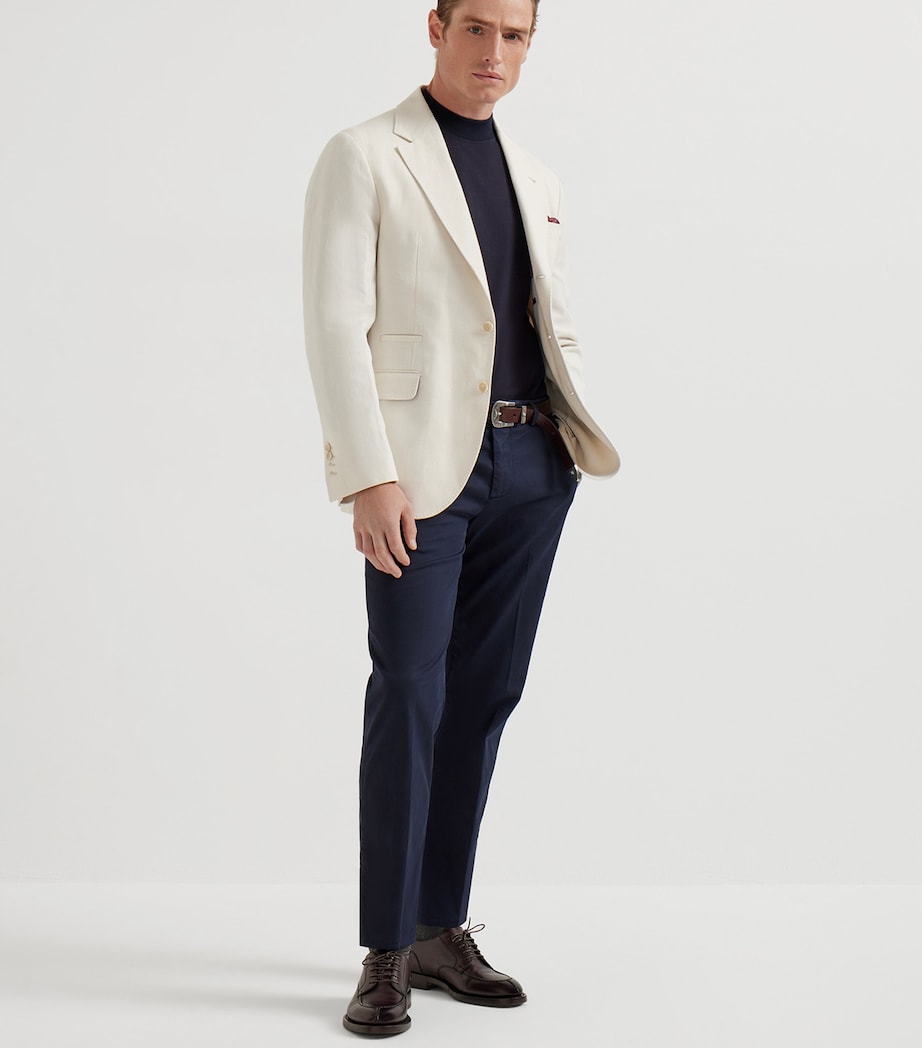 Stretch-Cotton Garment-Dyed Trousers C2517 Image 3