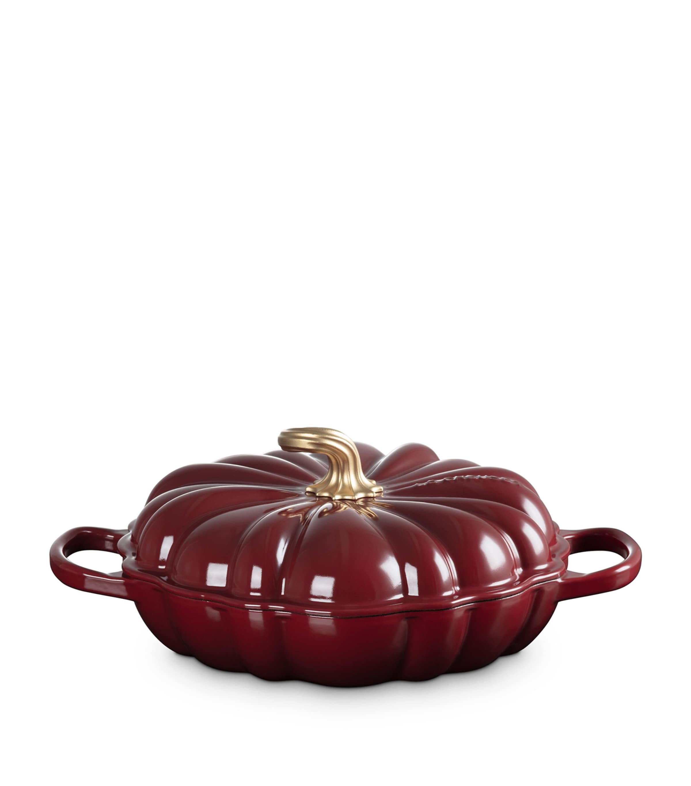 Cast Iron Pumpkin Shallow Casserole Dish (28cm) NO COLOUR Image 2