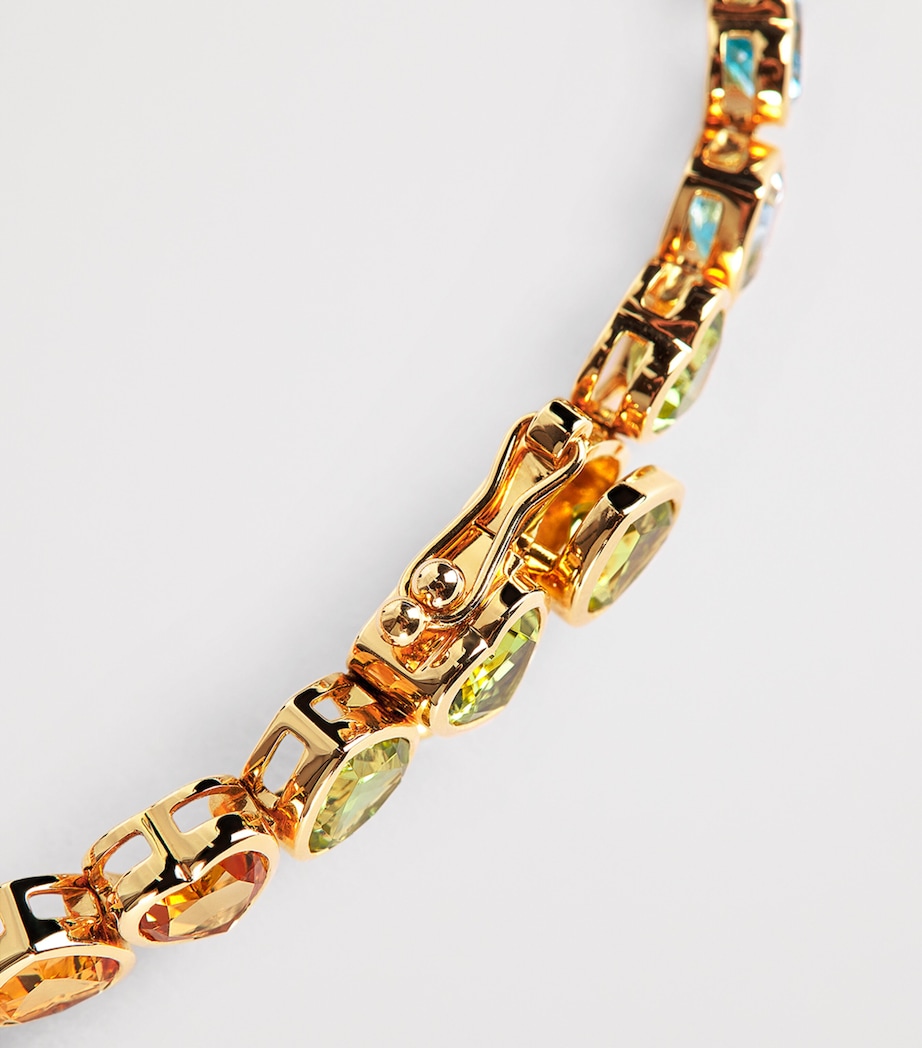 Yellow Gold and Multi-Gemstone I Heart Rainbow Bracelet YELLOW GOLD Image 5