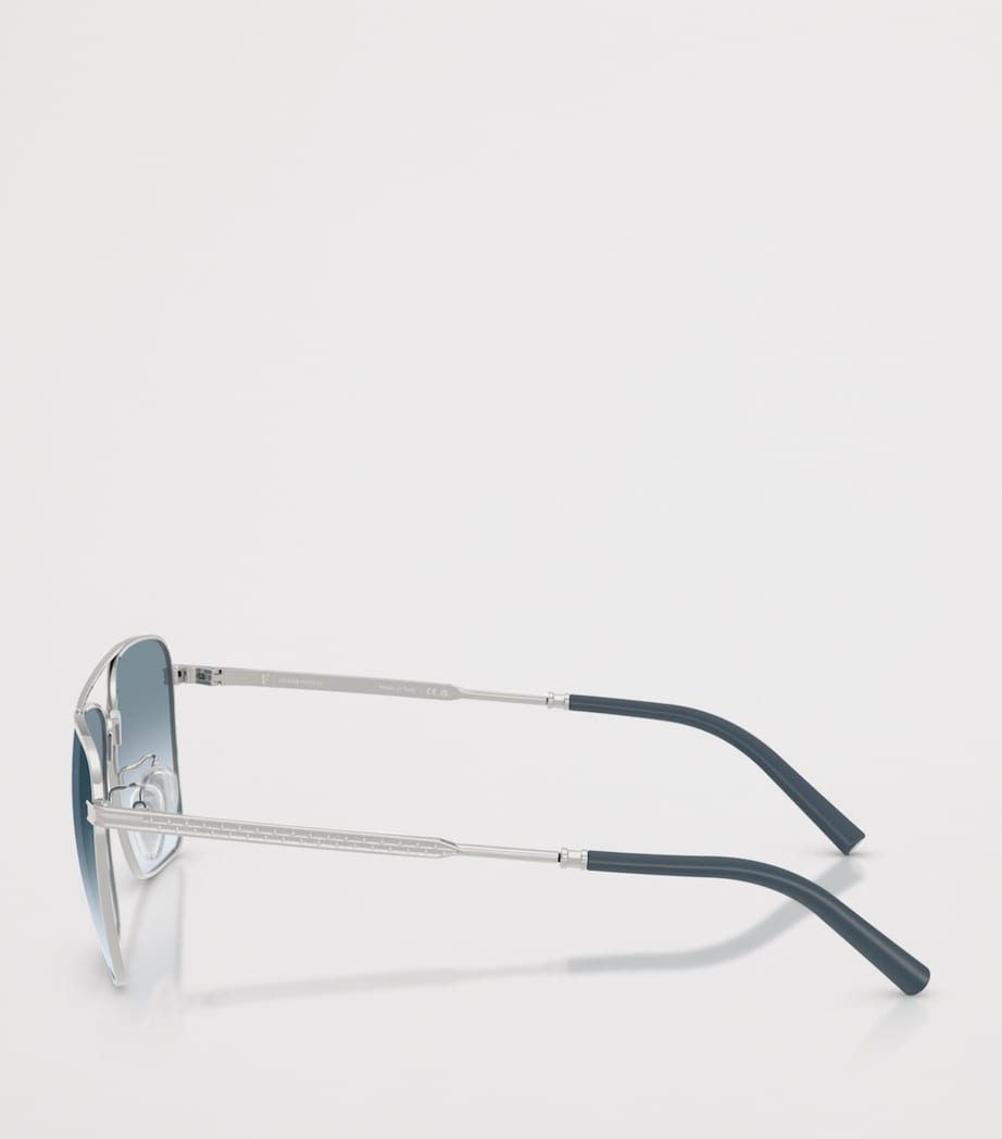 Oliver Peoples Metal R-15 Square Sunglasses Silver Image 3