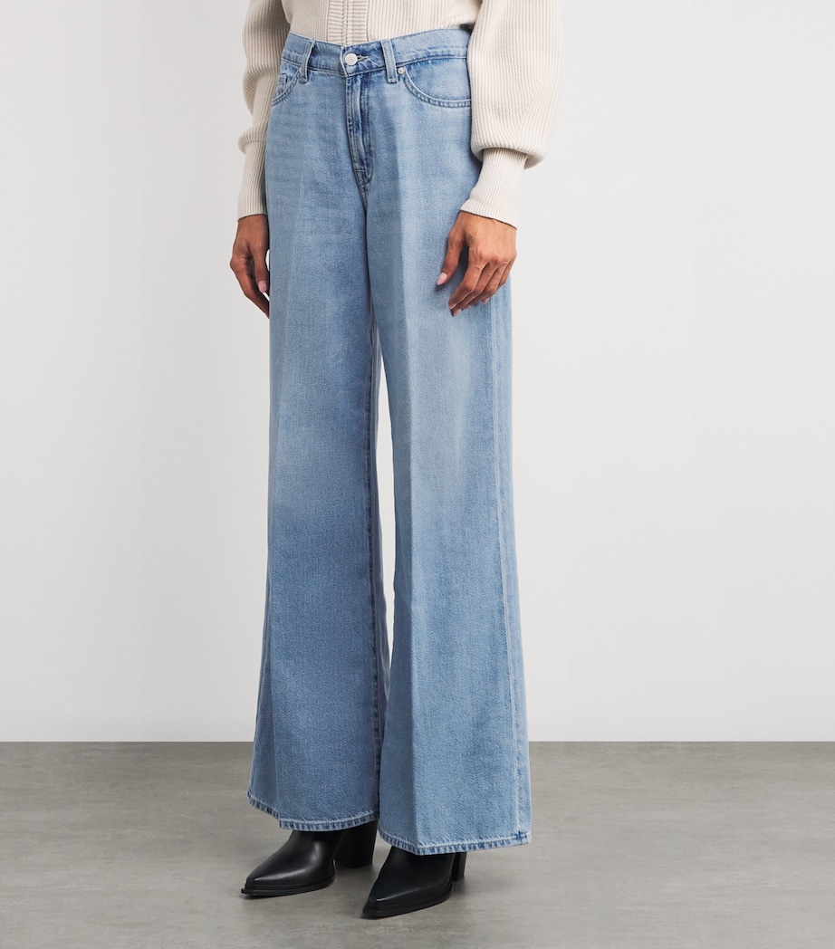 Luxe Vintage Lotta Flared Jeans LIGHT BLUE Image 3