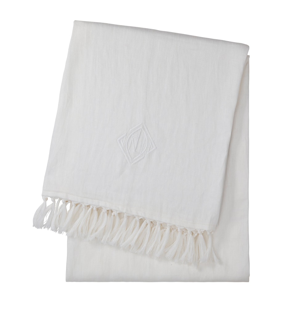 Penthouse Aldrich Throw (140cm x 180cm) WHITE Image 1
