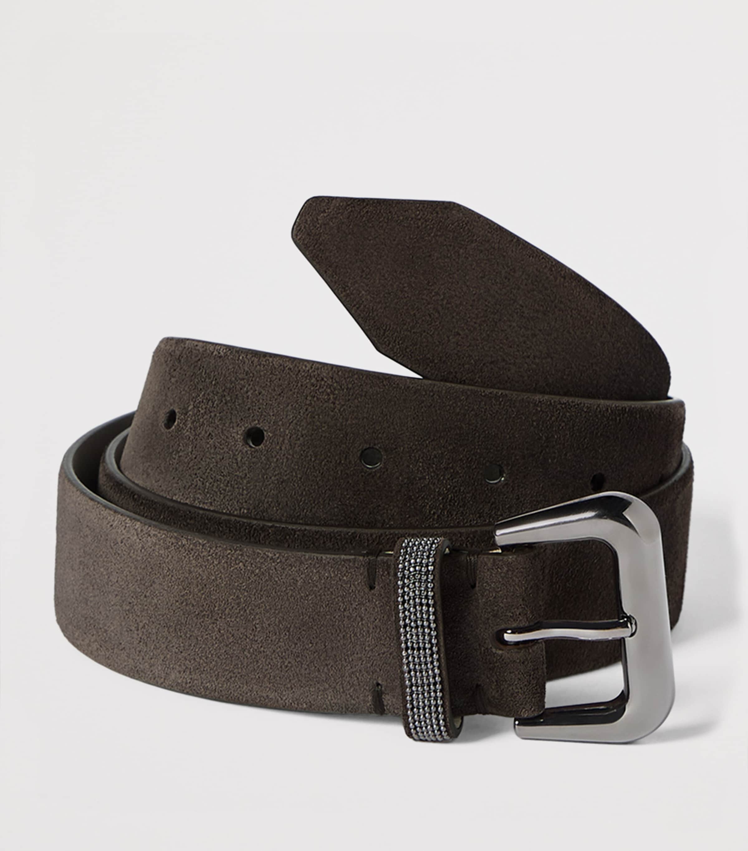 Brunello Cucinelli Suede Monili Belt Image 3