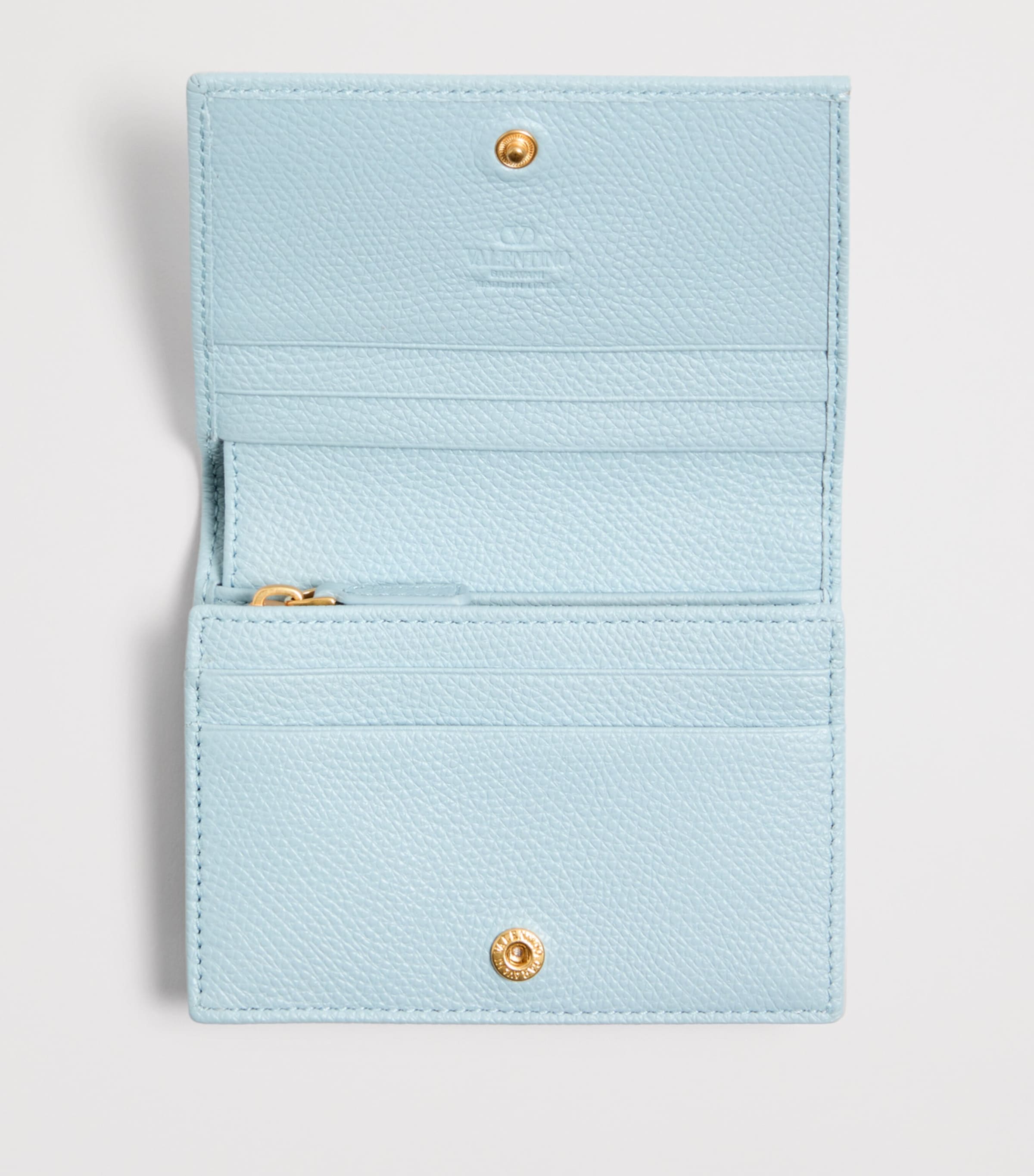 Valentino Garavani Blue Leather VLogo Cherryific Wallet | Harrods US