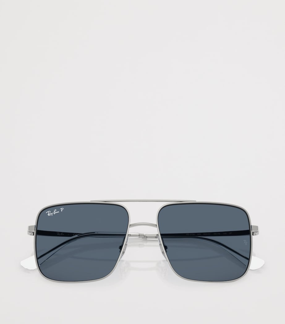 Ray-Ban RB3758 Ari Bio-Based Square Sunglasses Silver Image 5