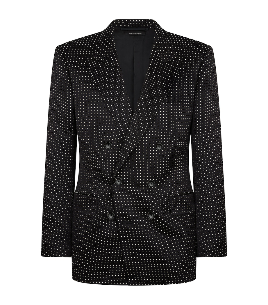 Mulberry Silk Dotted Blazer NNL Image 1