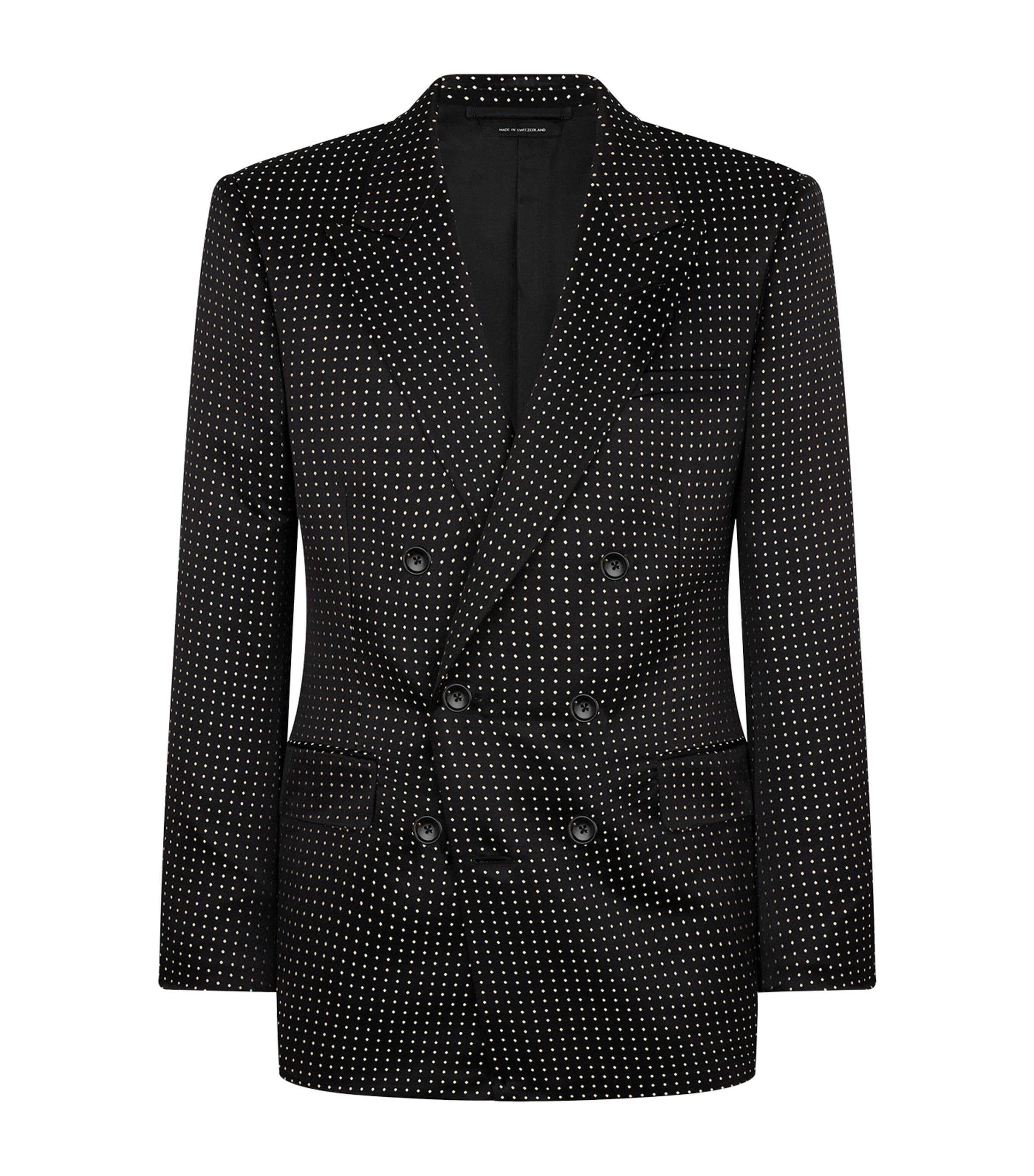 TOM FORD Mulberry Silk Dotted Blazer | Men New In | Mens Clothing | Men Clothing | Coats & Jackets | Blazers | Designers | Tom Ford