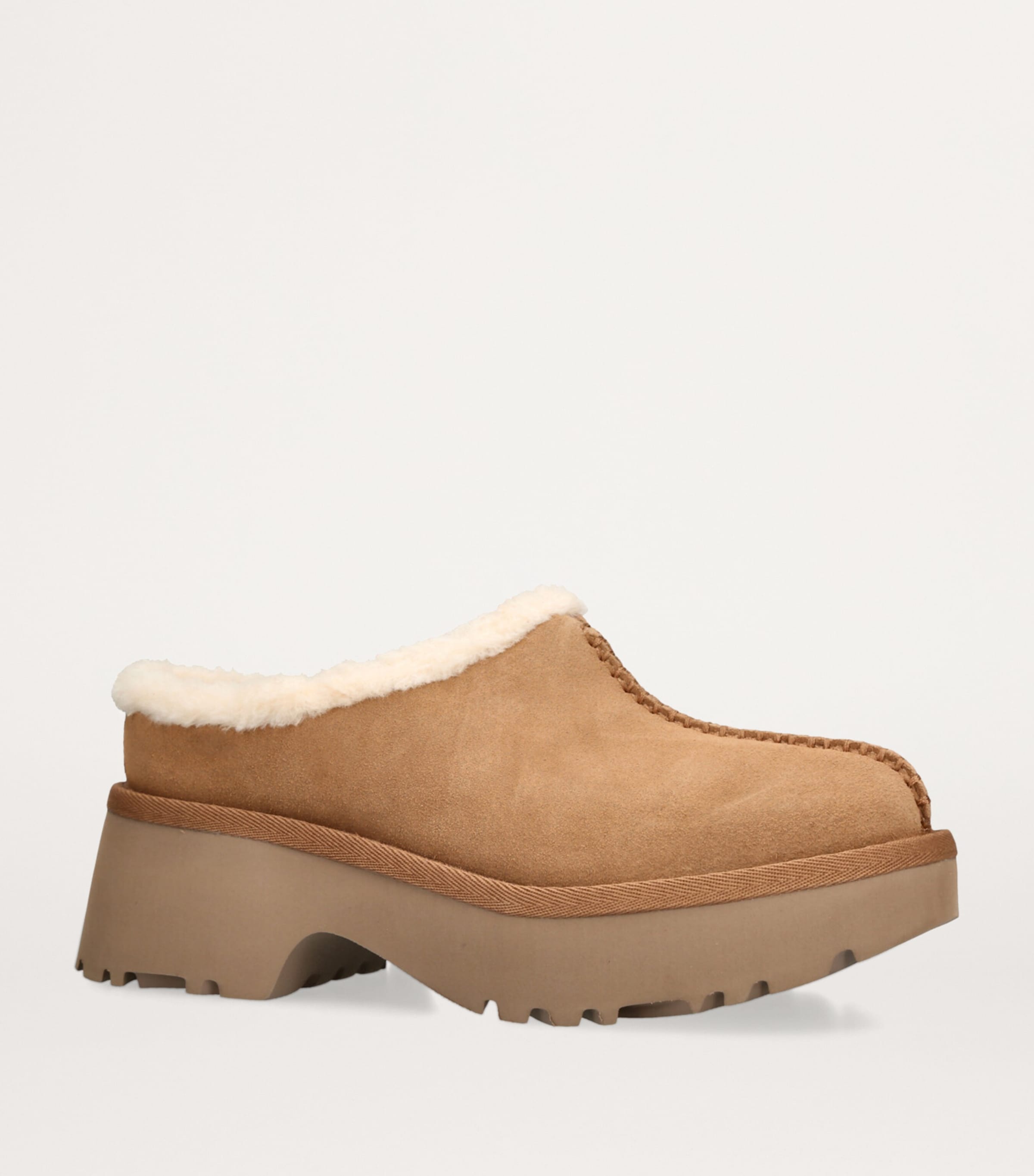 UGG Suede Cosy New Heights Mules 60 Chestnut Image 3