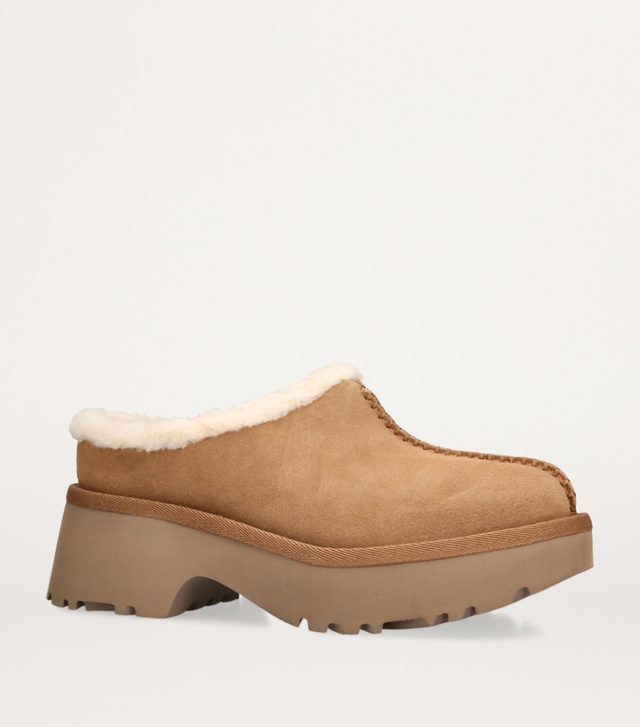 Suede Cosy New Heights Mules 60 CHESTNUT Image 3