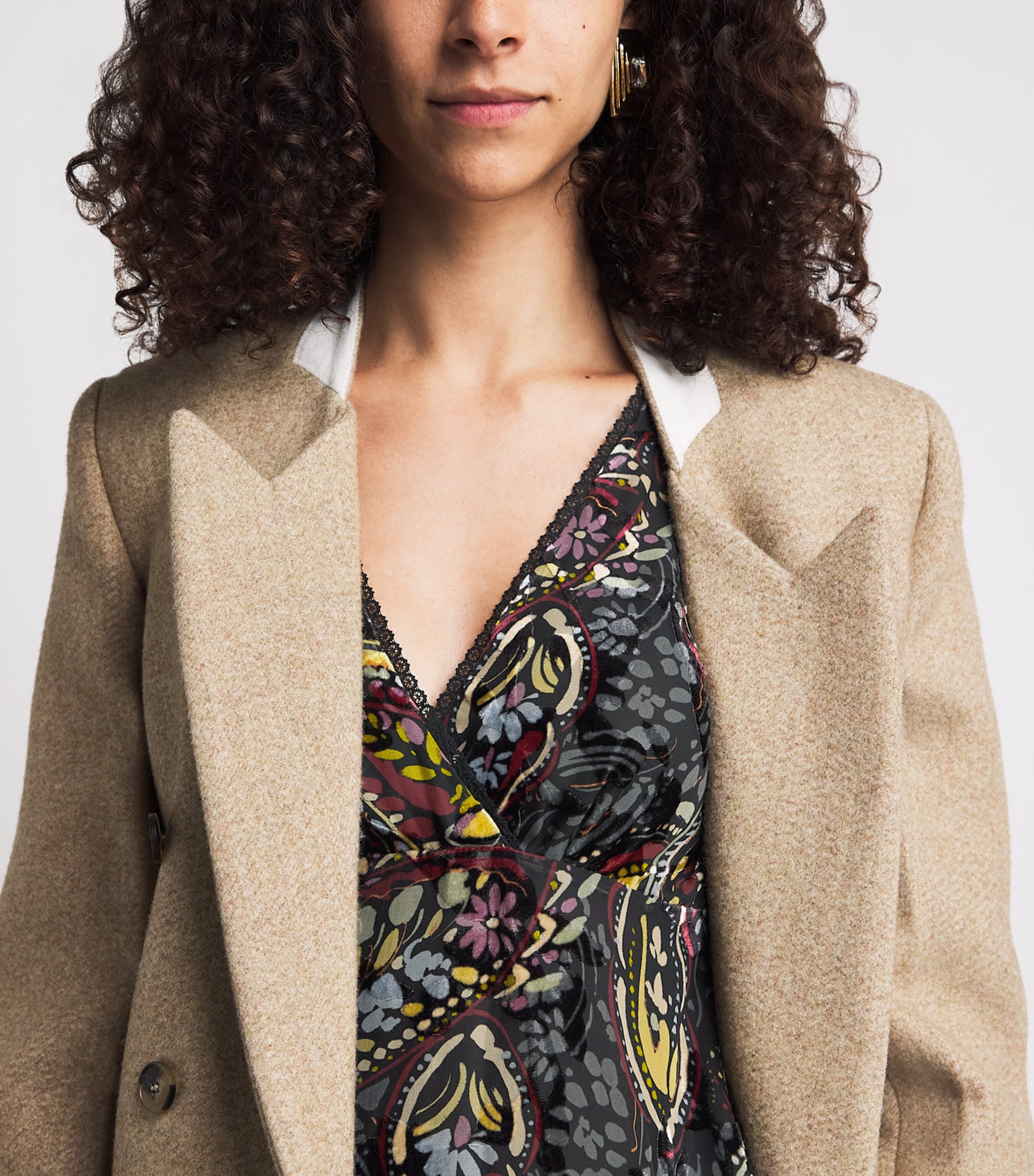 Etro Womens Silk Long-Sleeve Midi Dress Print/black Bs Image 5