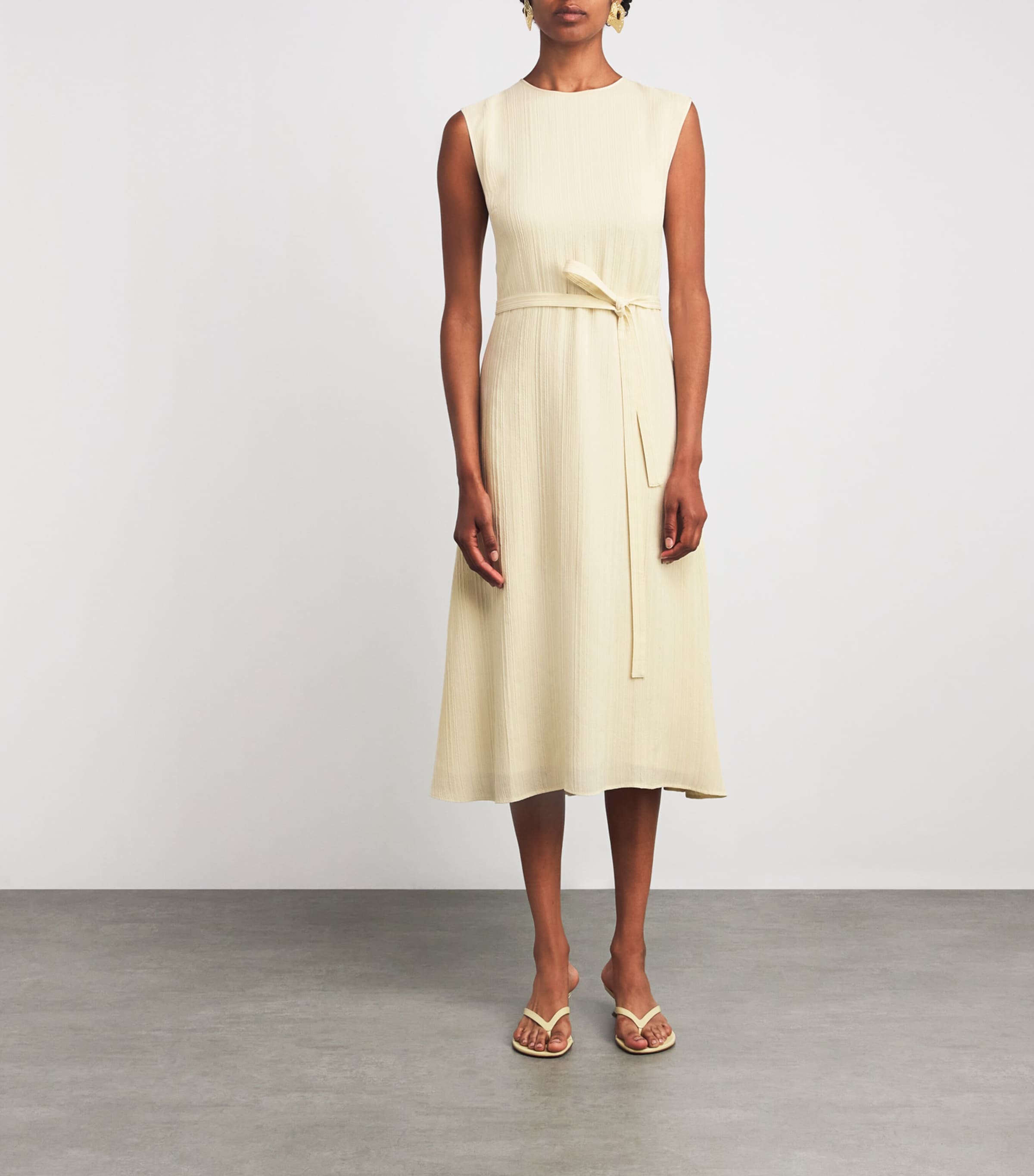 Silk-Blend Jacquard Garnier Maxi Dress SEASHELL Image 3