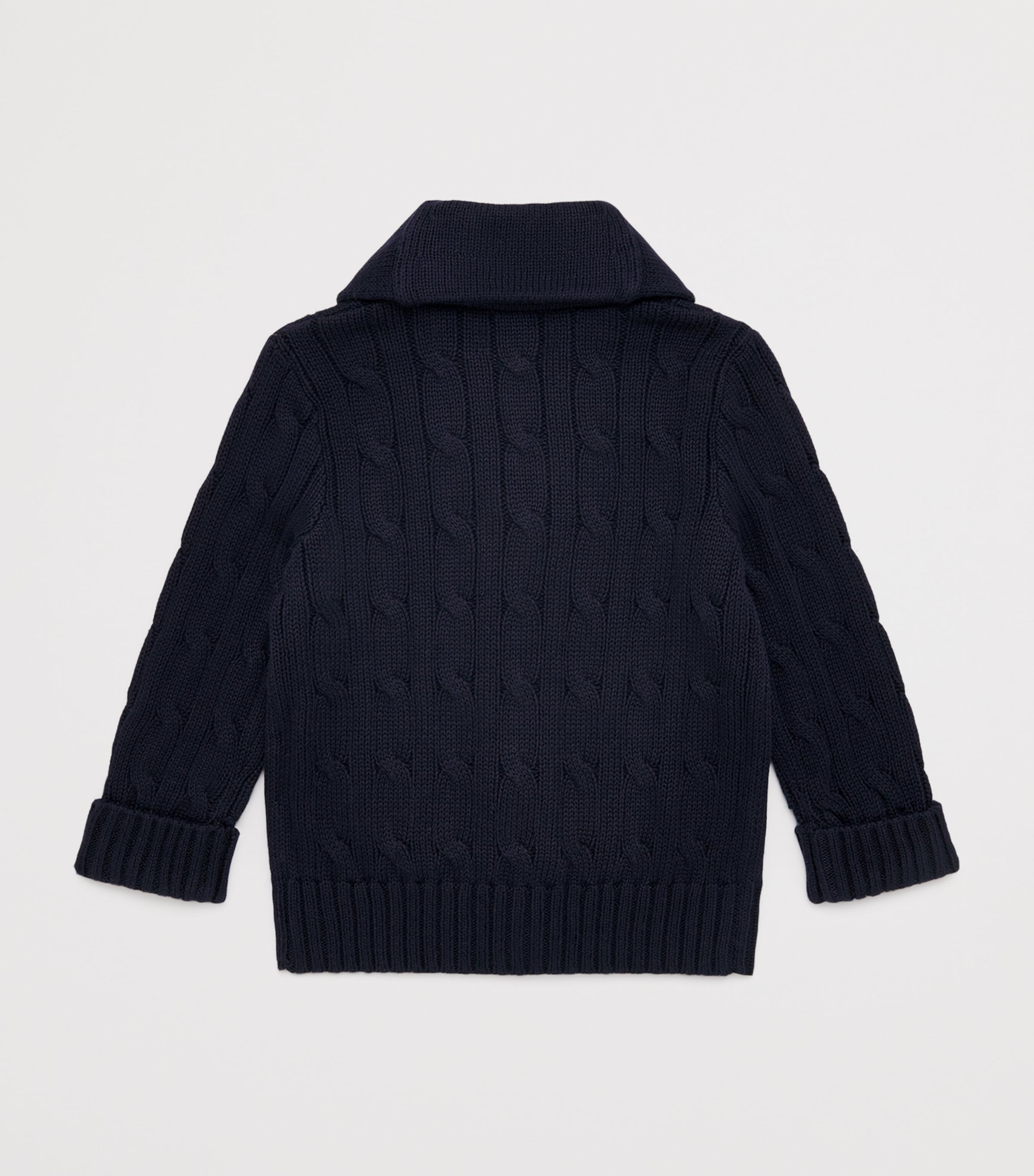 Cotton Cable-Knit Cardigan (3-36 Months) NAVY Image 2