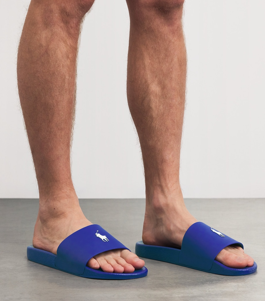 Polo Pony Slides BRIGHT PURPLE Image 2