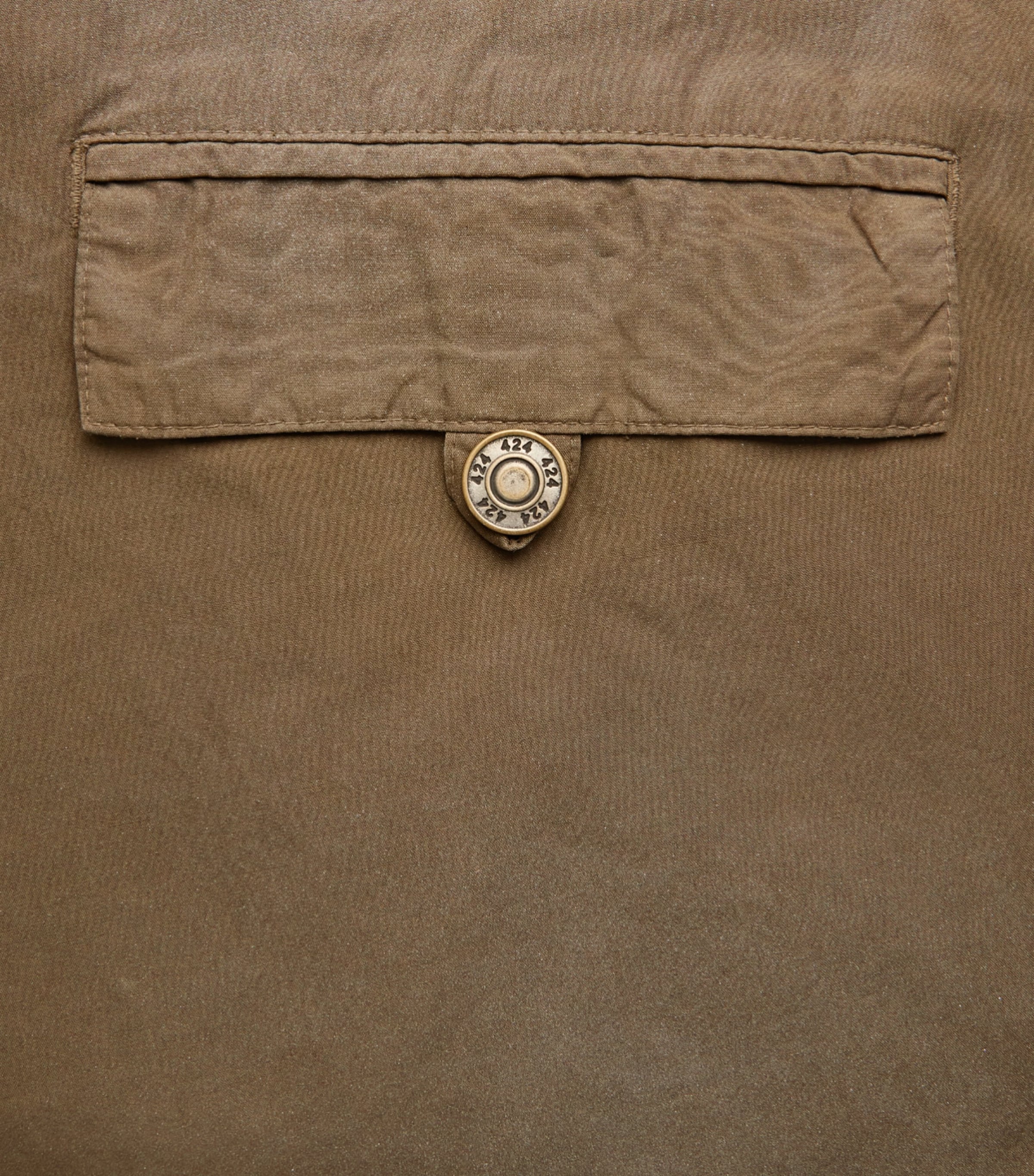 424 Mens Cotton Cargo Bermuda Shorts Olive Grn Image 6