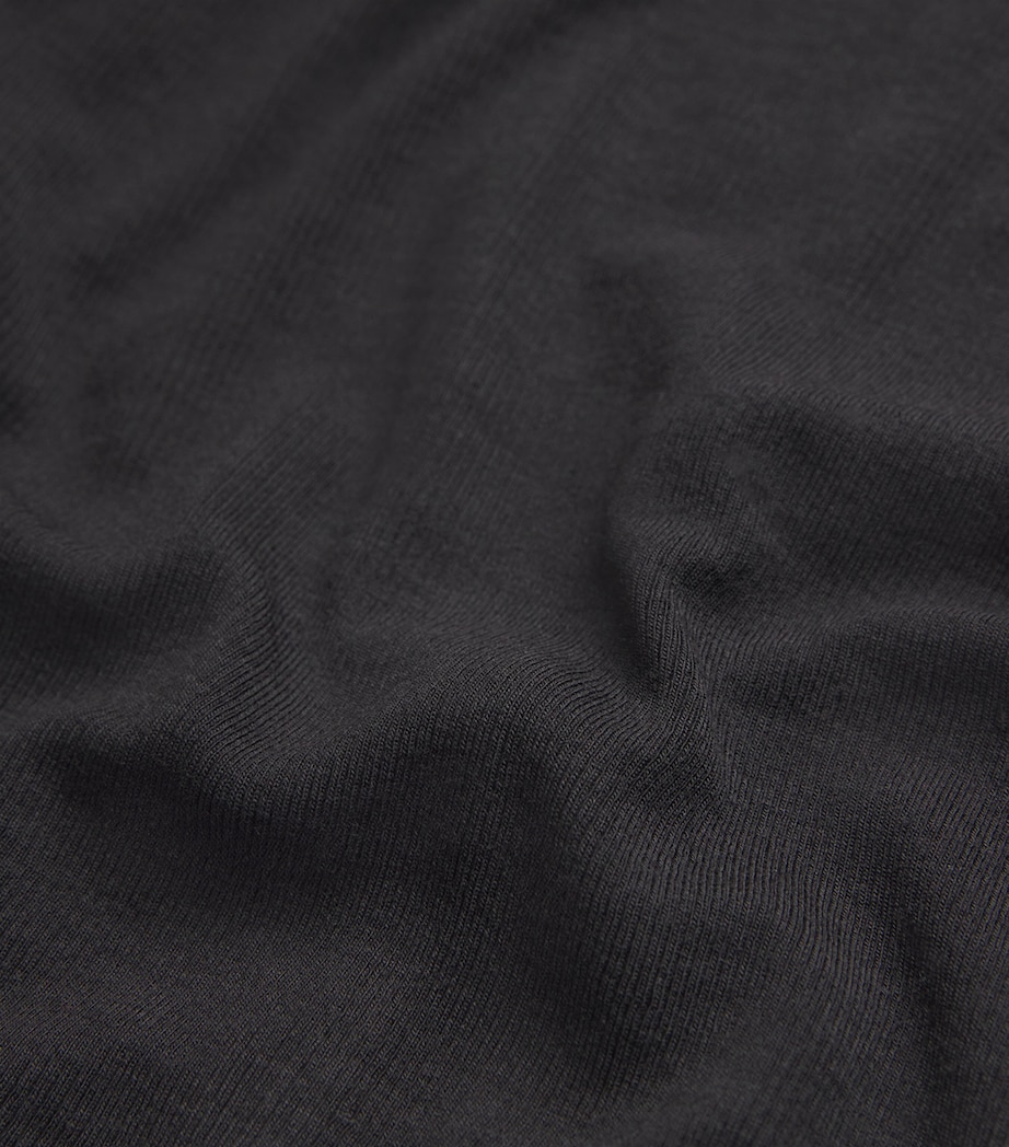 Modal Ribbed Rollneck Sweater BLACK Image 5