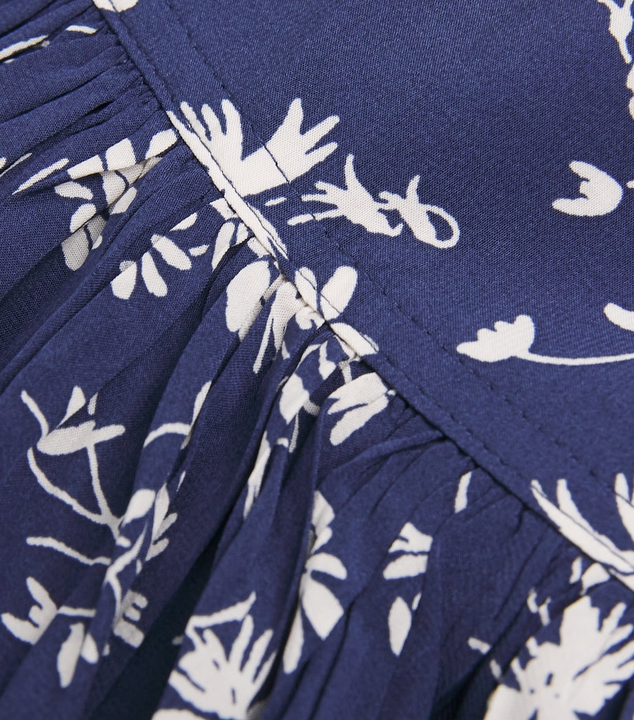 Floral A-Line Mini Dress 1949 DSY BQT NVY CRM Image 5