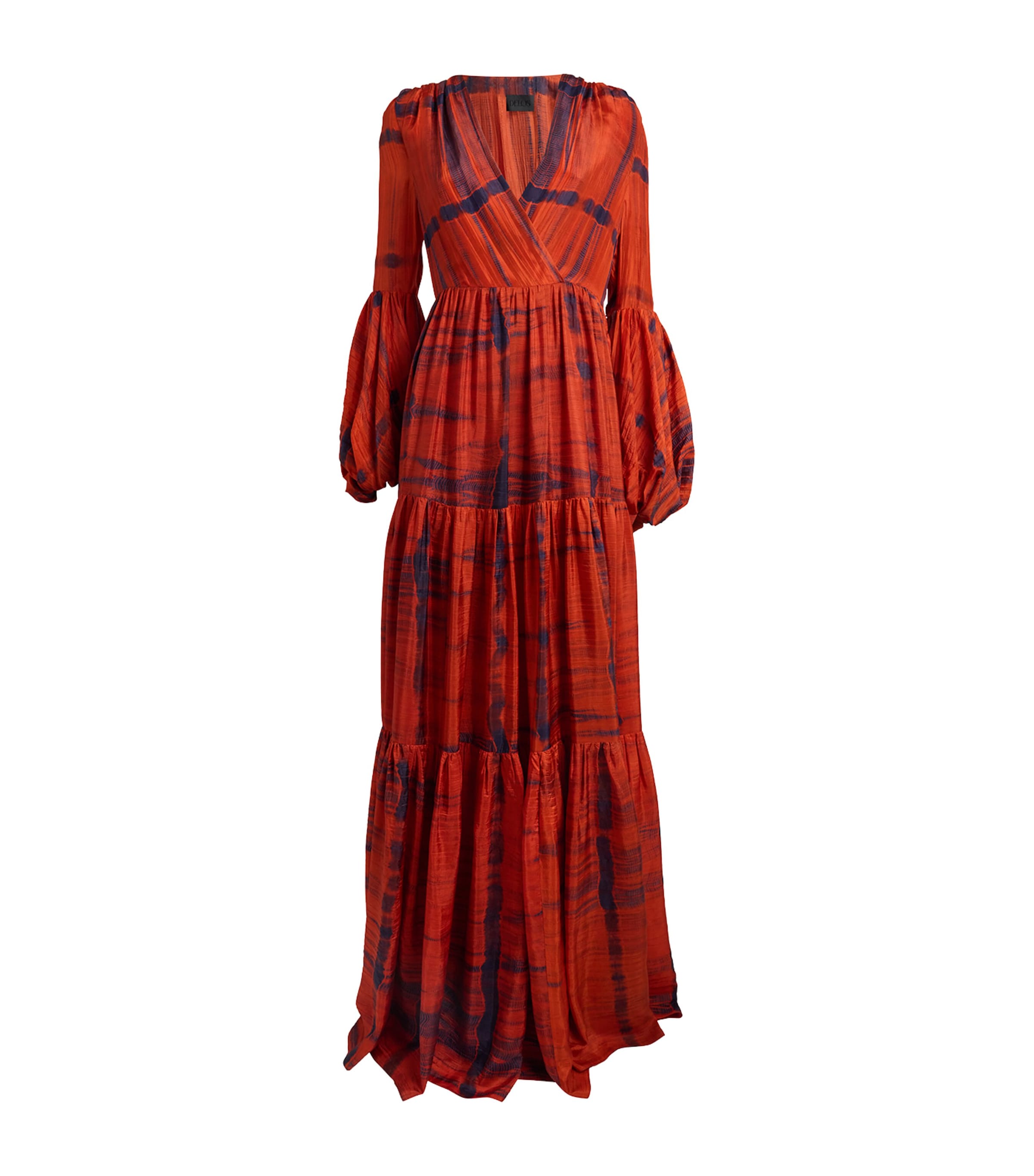 Shop Delos Silk Galla Maxi Dress