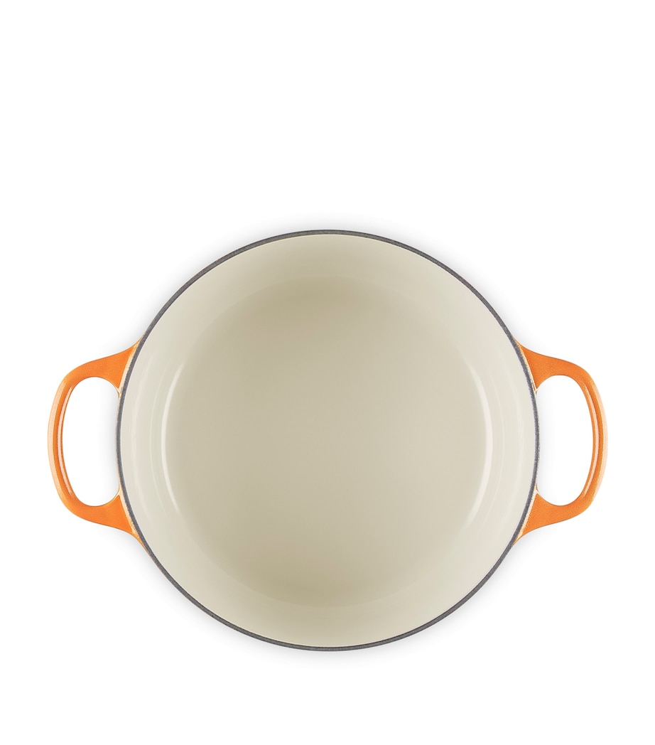 Cast Iron Flamme Dorée Round Casserole Dish (24cm) ORANGE Image 5