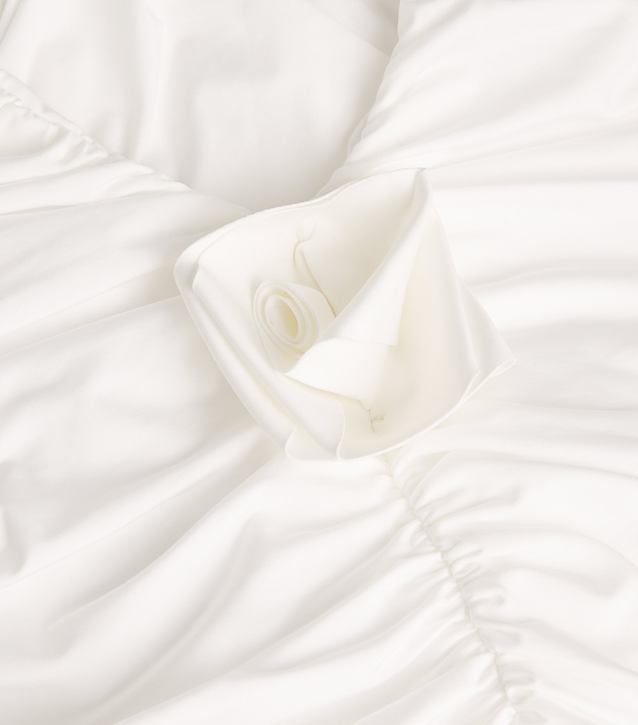 Flower-Appliqué Yojaira Swimsuit 97/OFF WHITE Image 2