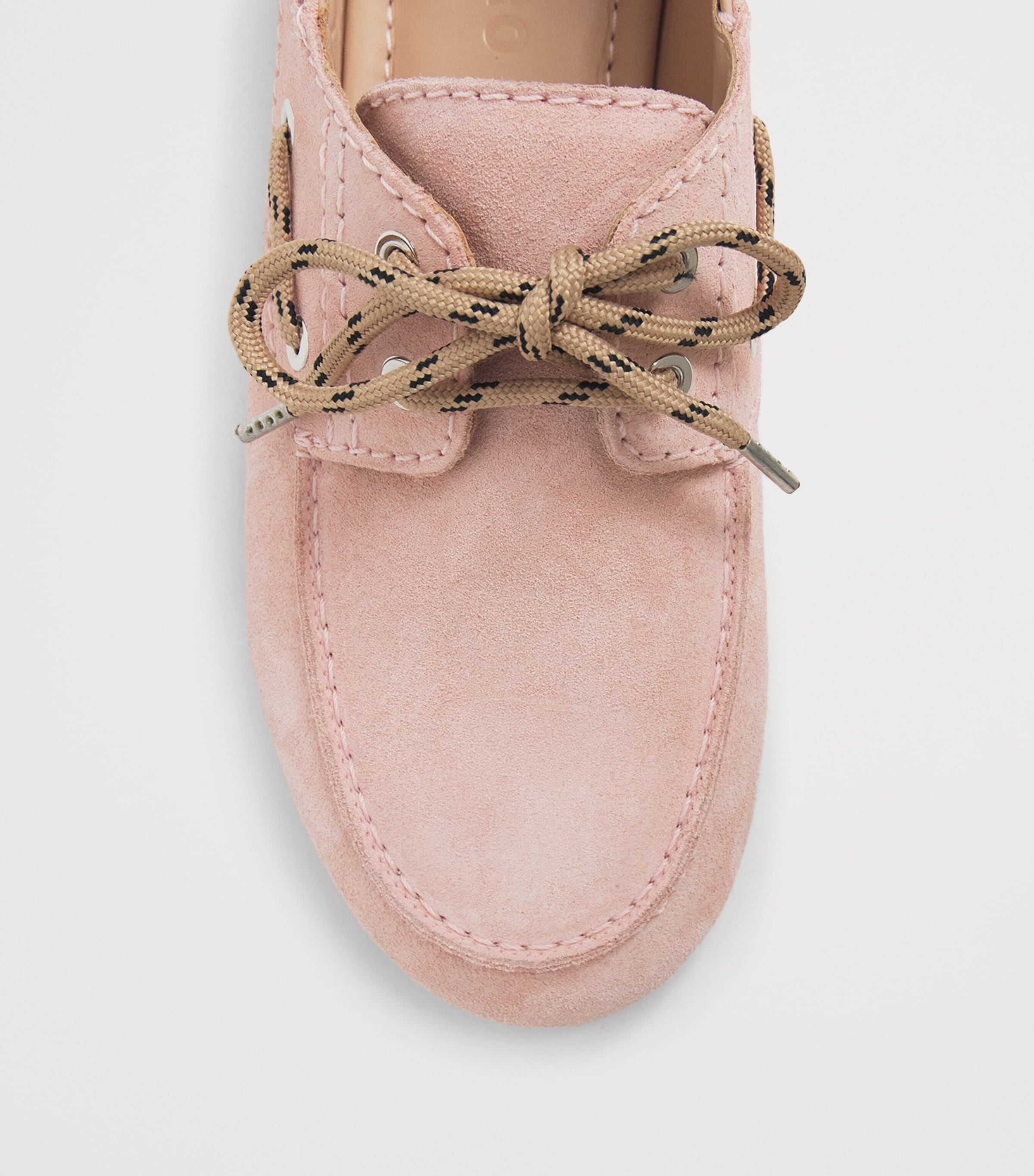 Sandro Paris Suede Boat Shoes Pink Image 6