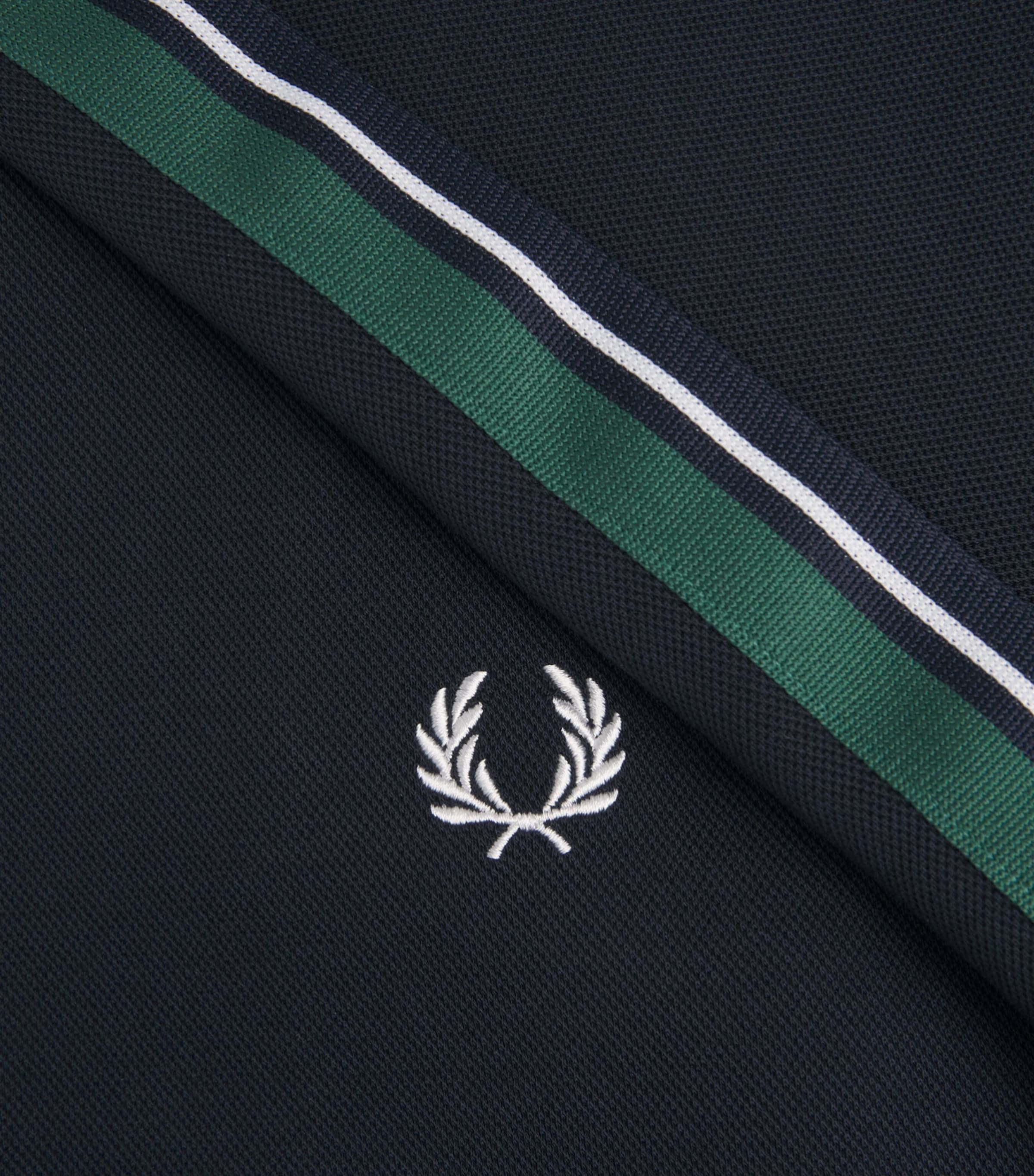 Fred Perry Mens Stripe Tape Track Jacket Navy Image 6