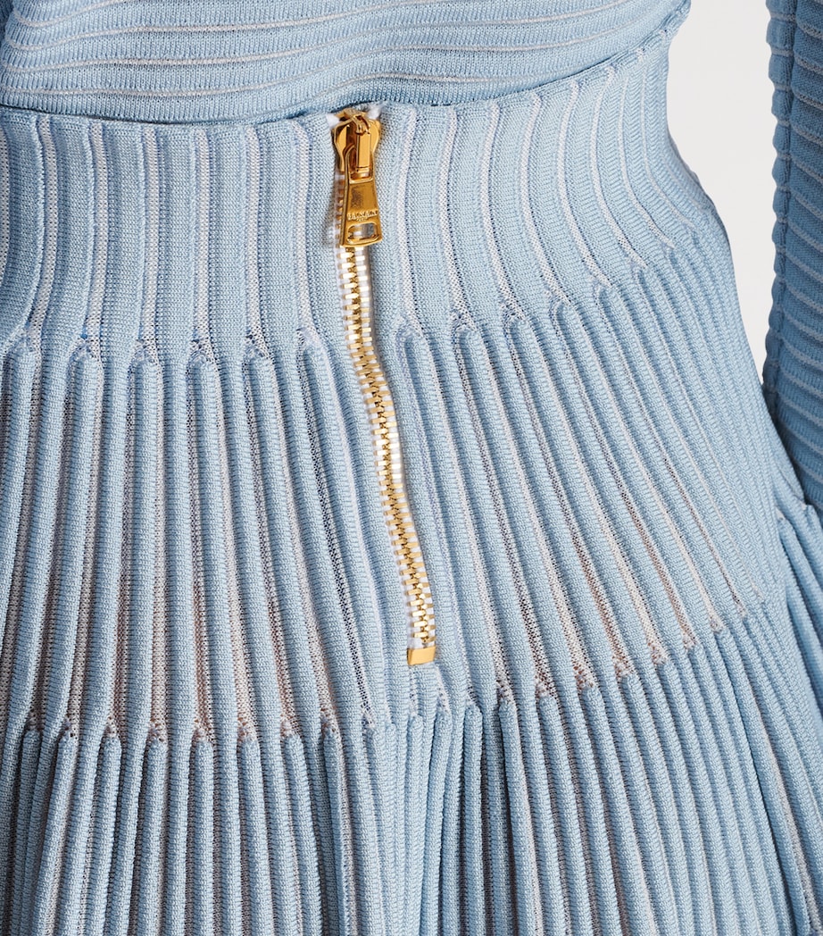 Knit Mini Skirt SOM BLEU/BLANC Image 7