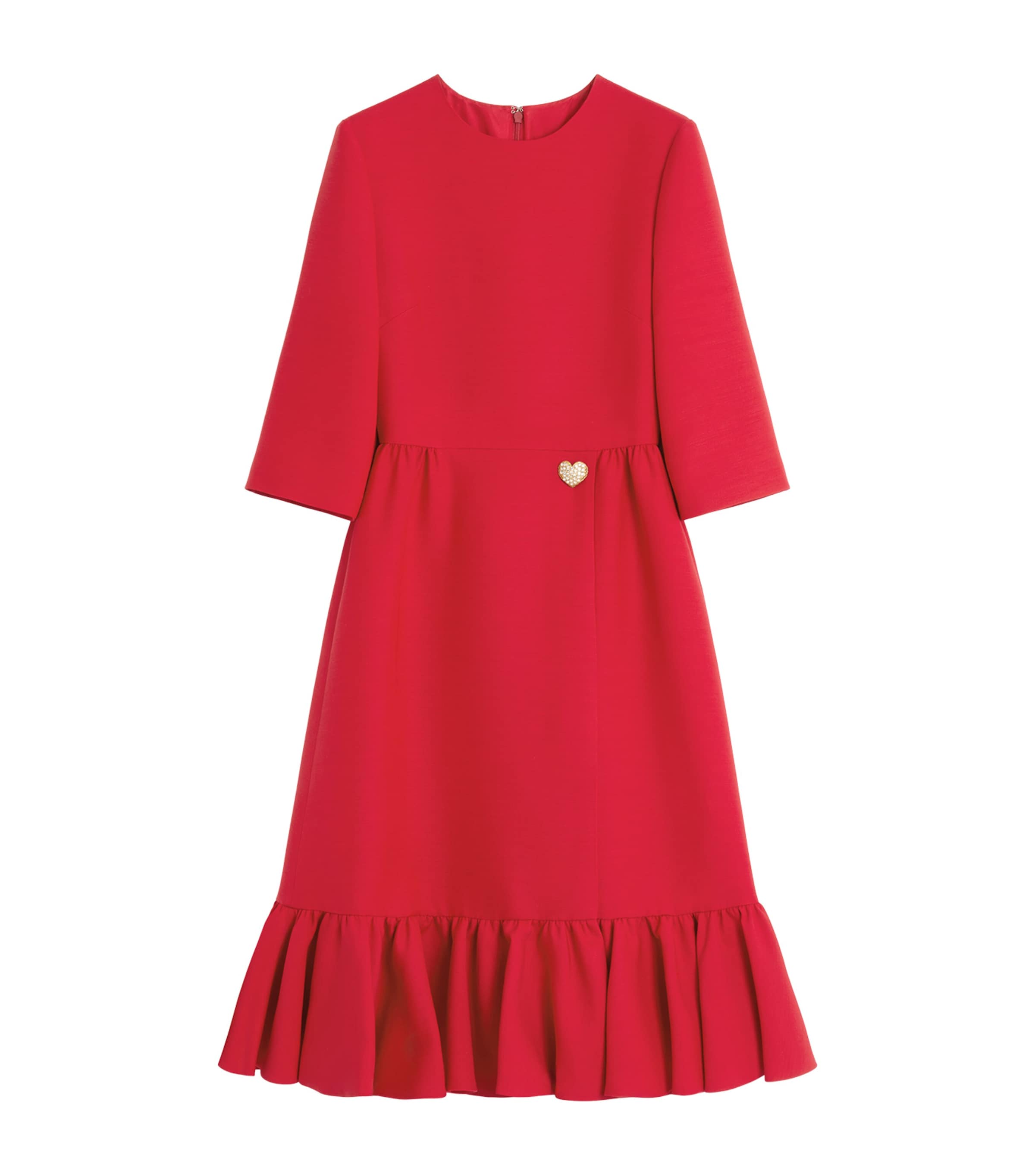 Valentino Womens Crepe Couture Midi Dress Image 1