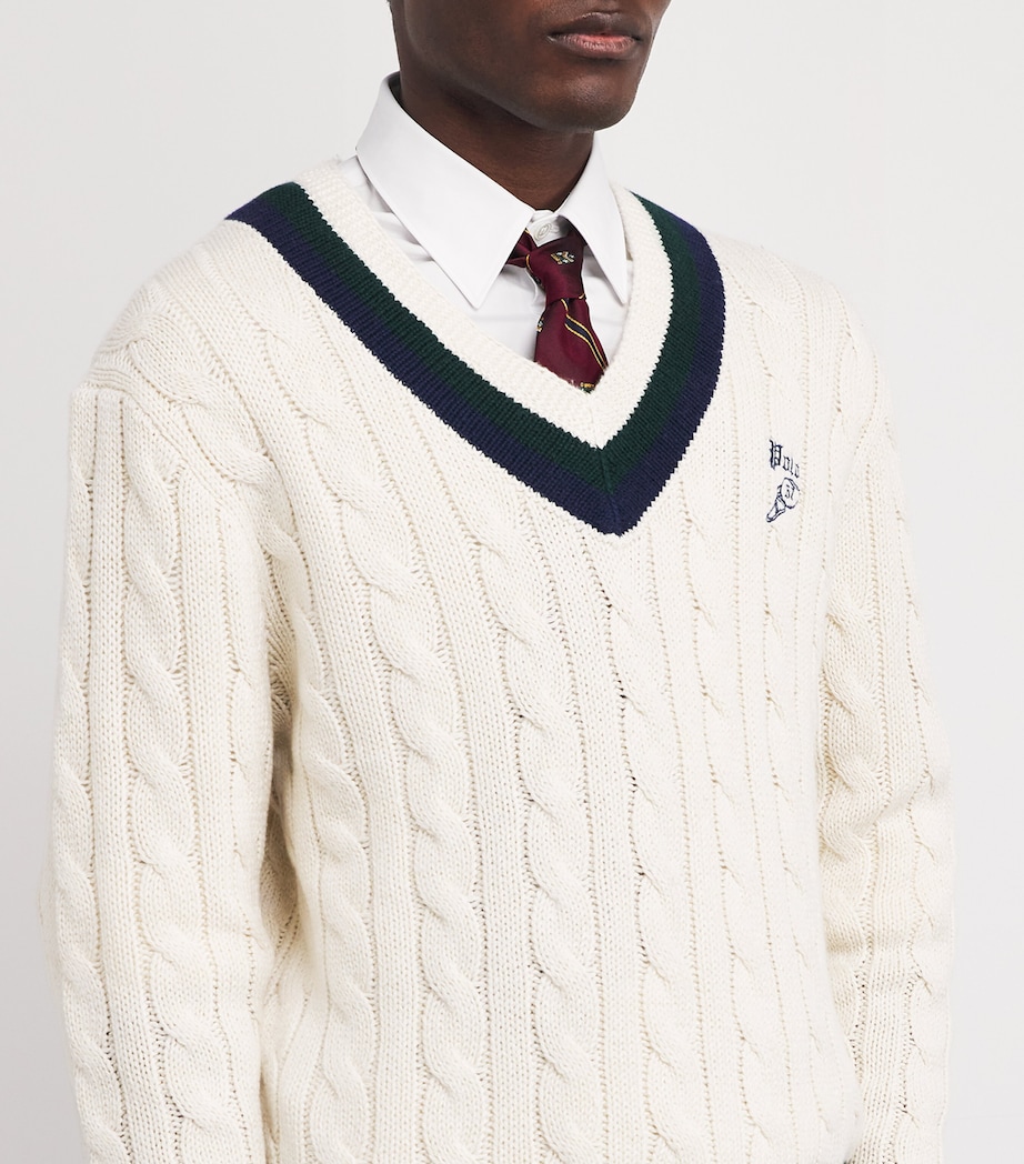 Silk Crest Stripe Tie DARK RED Image 2