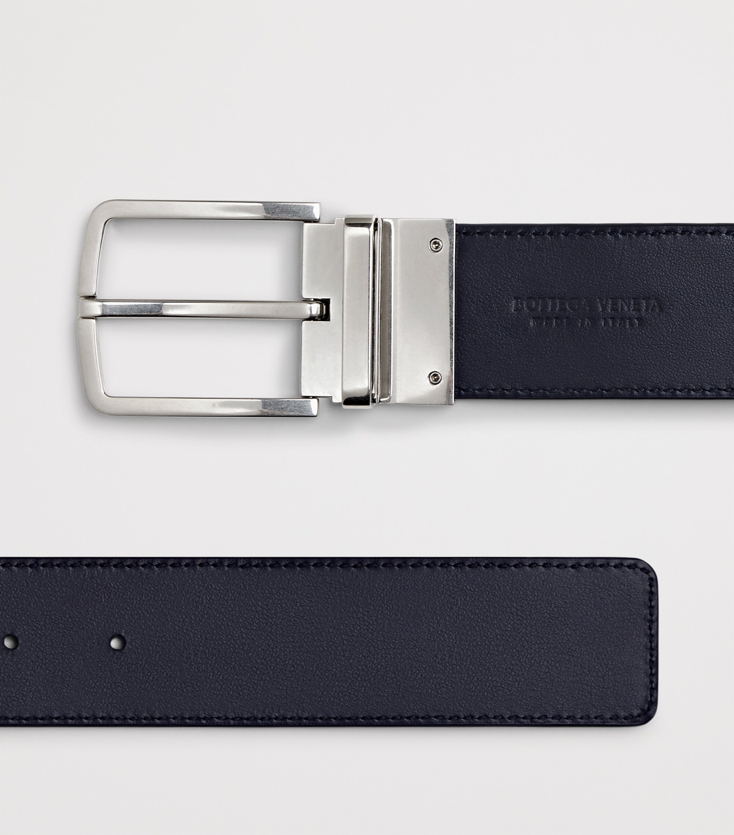 Leather Intrecciato Reversible Belt 1044 Image 4